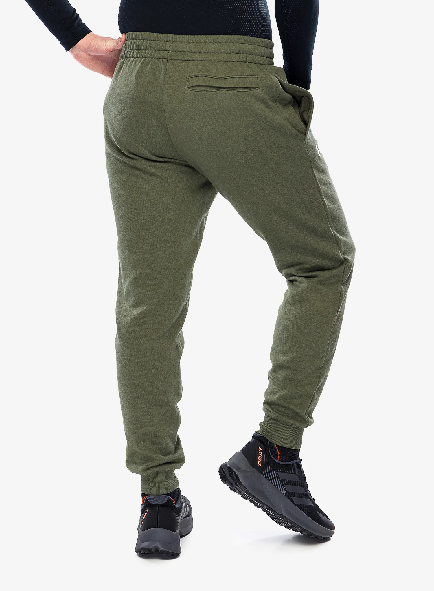 Kalhoty Under Armour Rival Fleece Joggers - marine od green/white