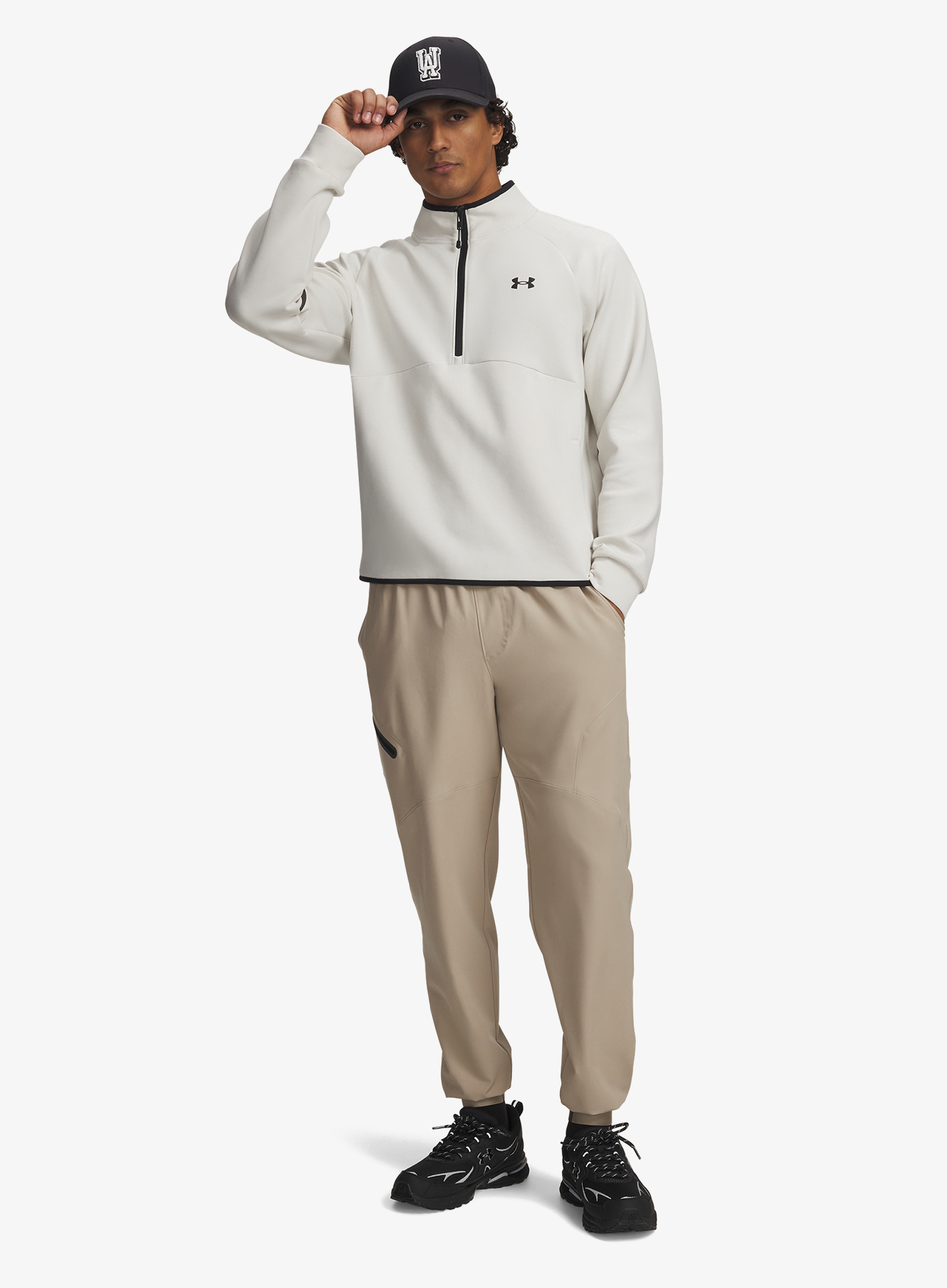 Kalhoty Under Armour Unstoppable Joggers - city khaki/black