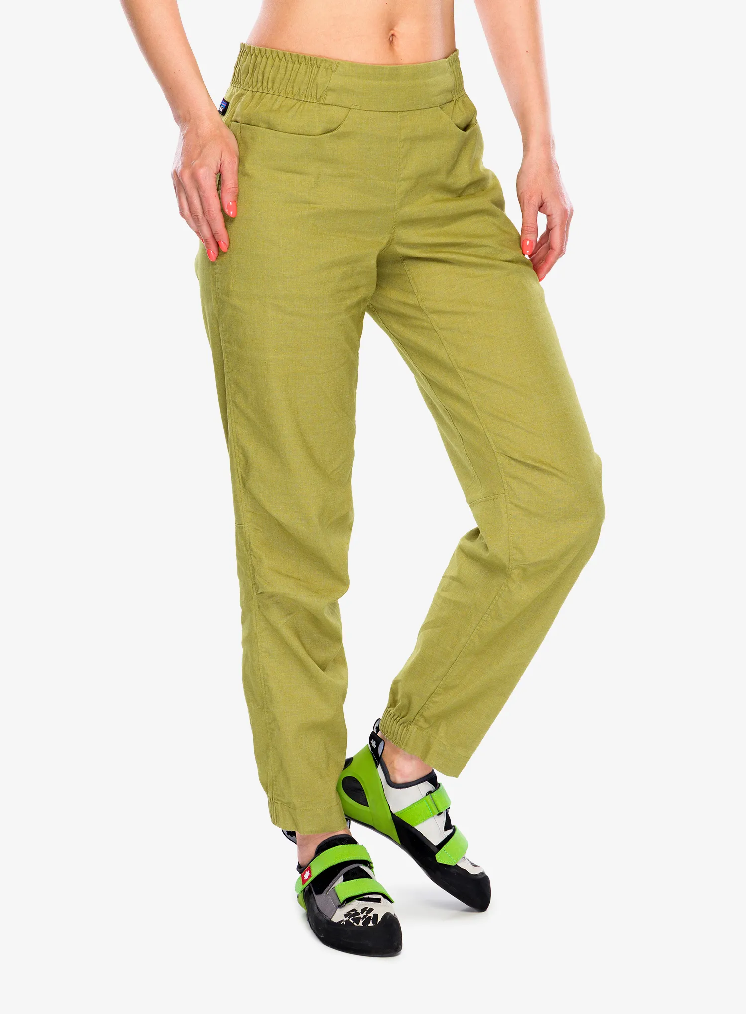 Lezecké kalhoty dámské Patagonia Hampi Rock Pants - graze green