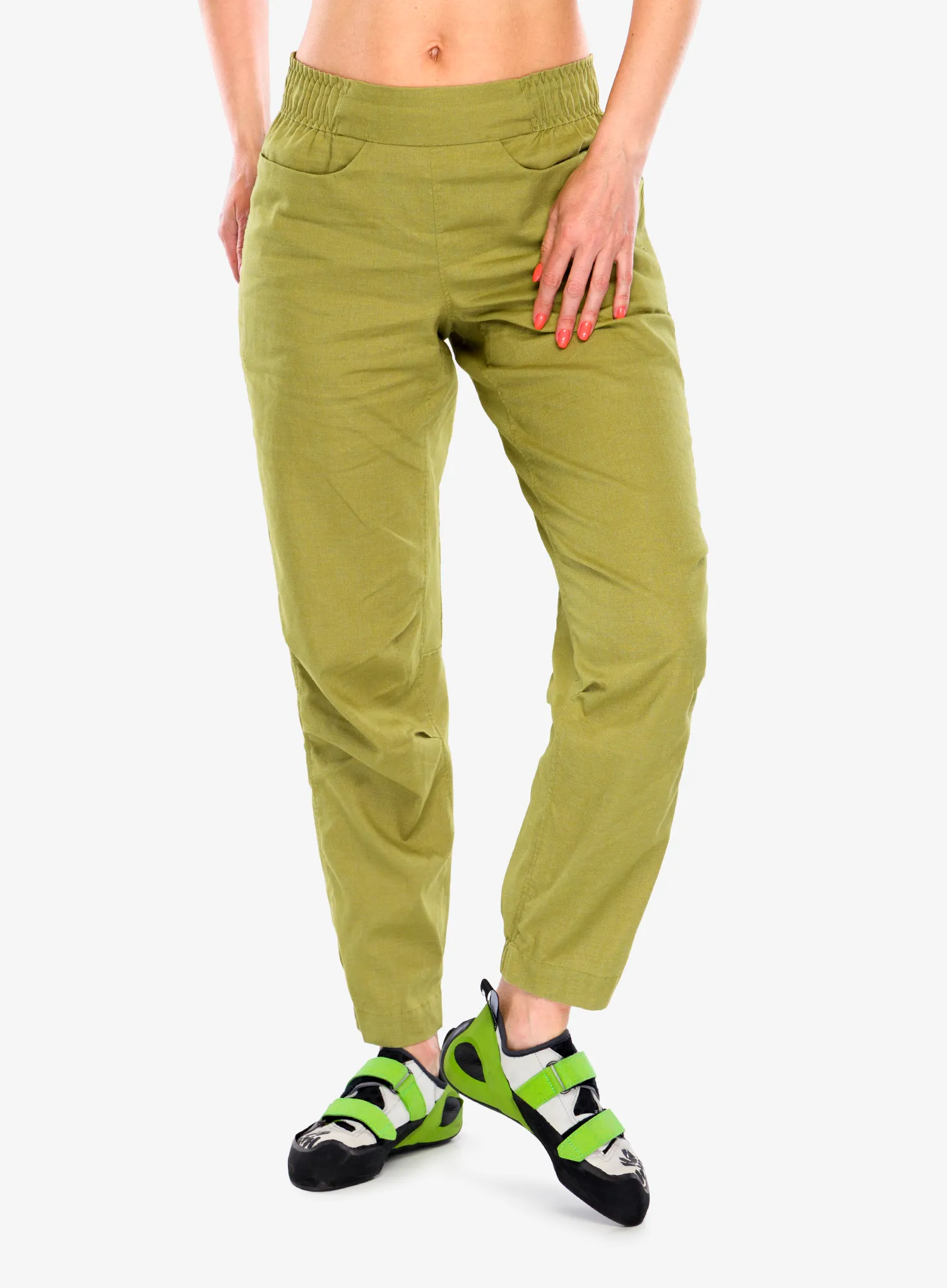 Lezecké kalhoty dámské Patagonia Hampi Rock Pants - graze green