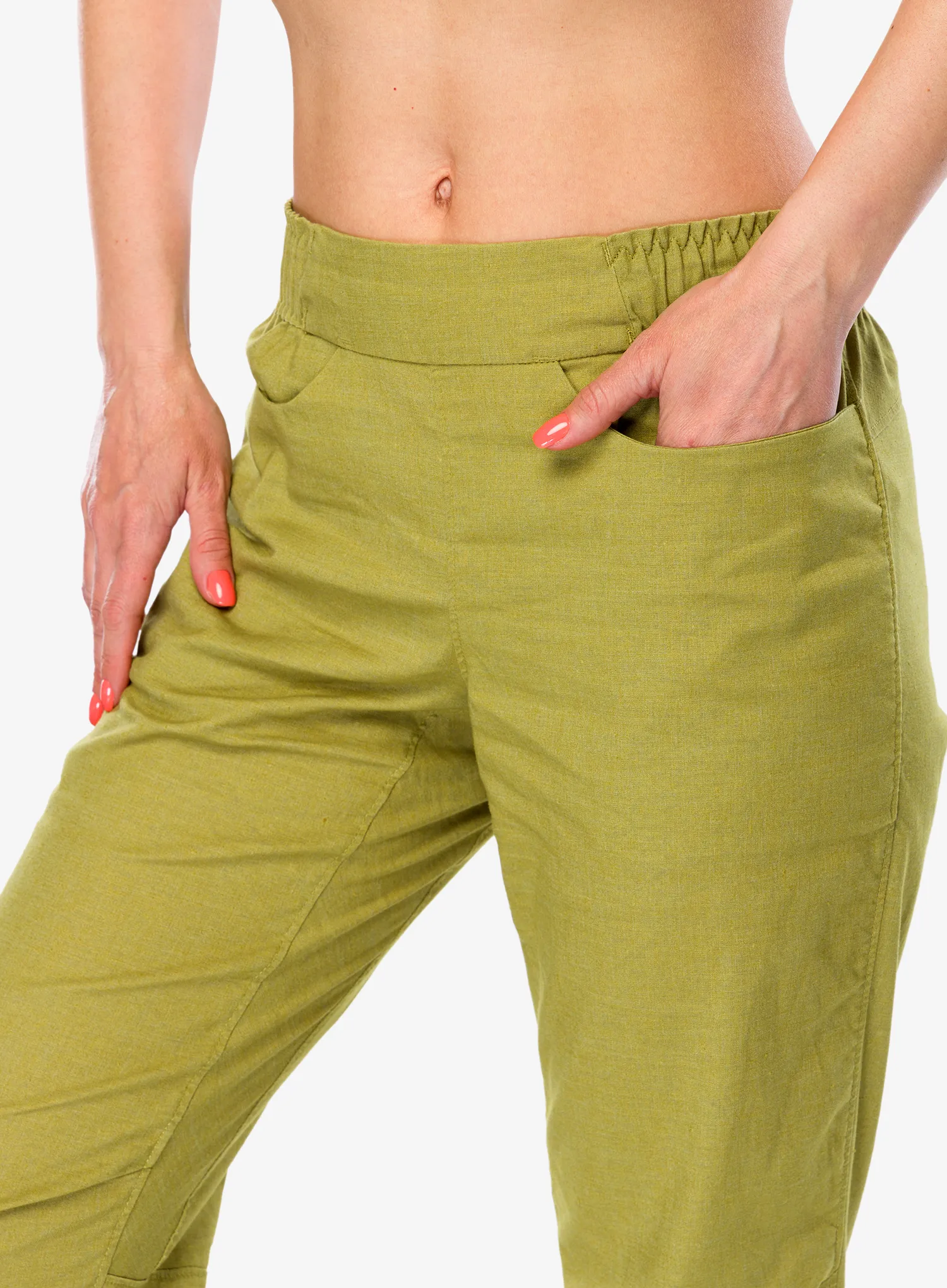 Lezecké kalhoty dámské Patagonia Hampi Rock Pants - graze green