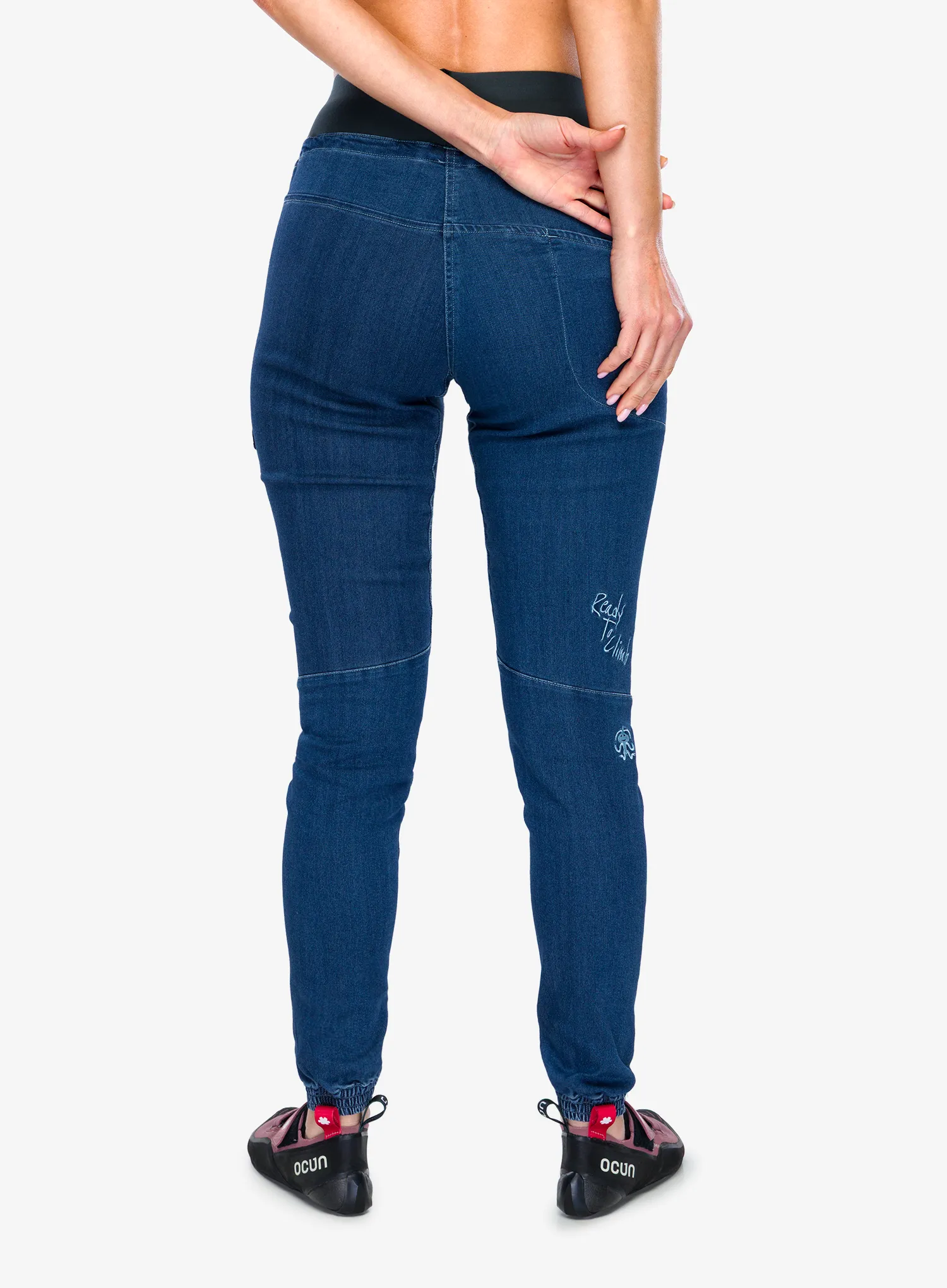 Lezecké kalhoty dámské Rafiki Cerro - dark blue denim
