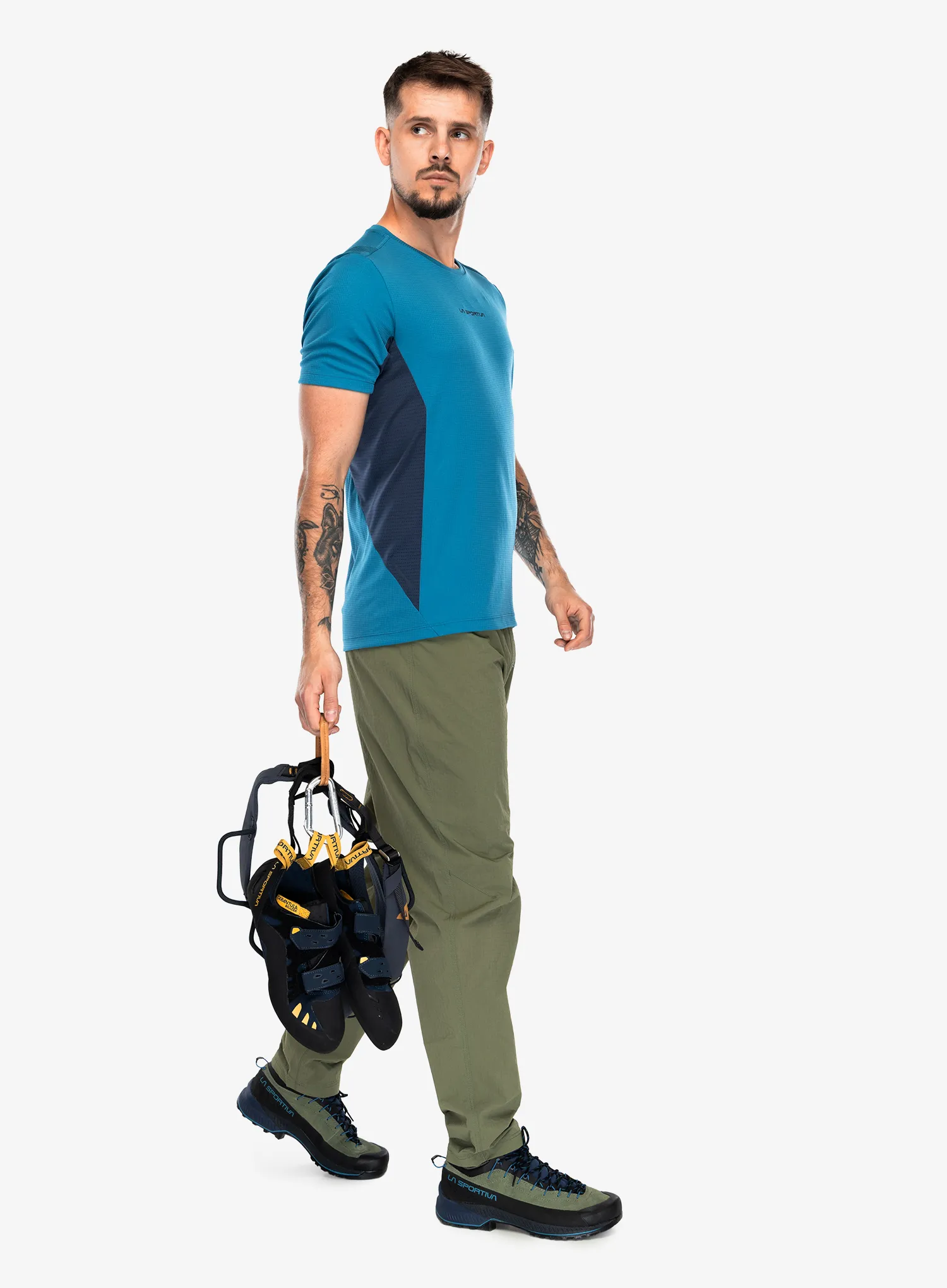 Lezecké kalhoty La Sportiva Helixir Pants - cypress/night sky