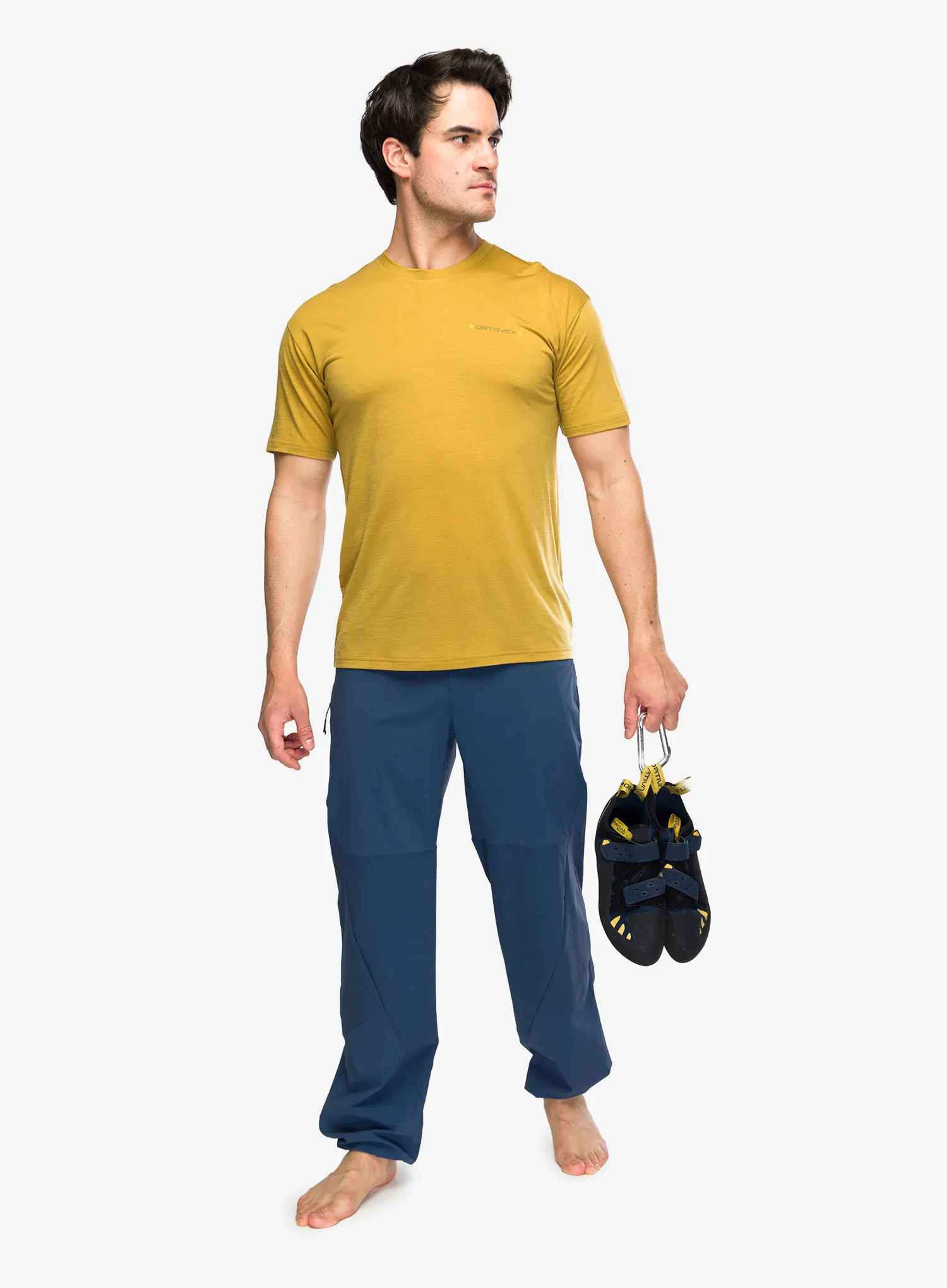 Lezecké kalhoty Ortovox Trad Light Pants - blue nunatak