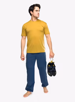 Lezecké kalhoty Ortovox Trad Light Pants - blue nunatak