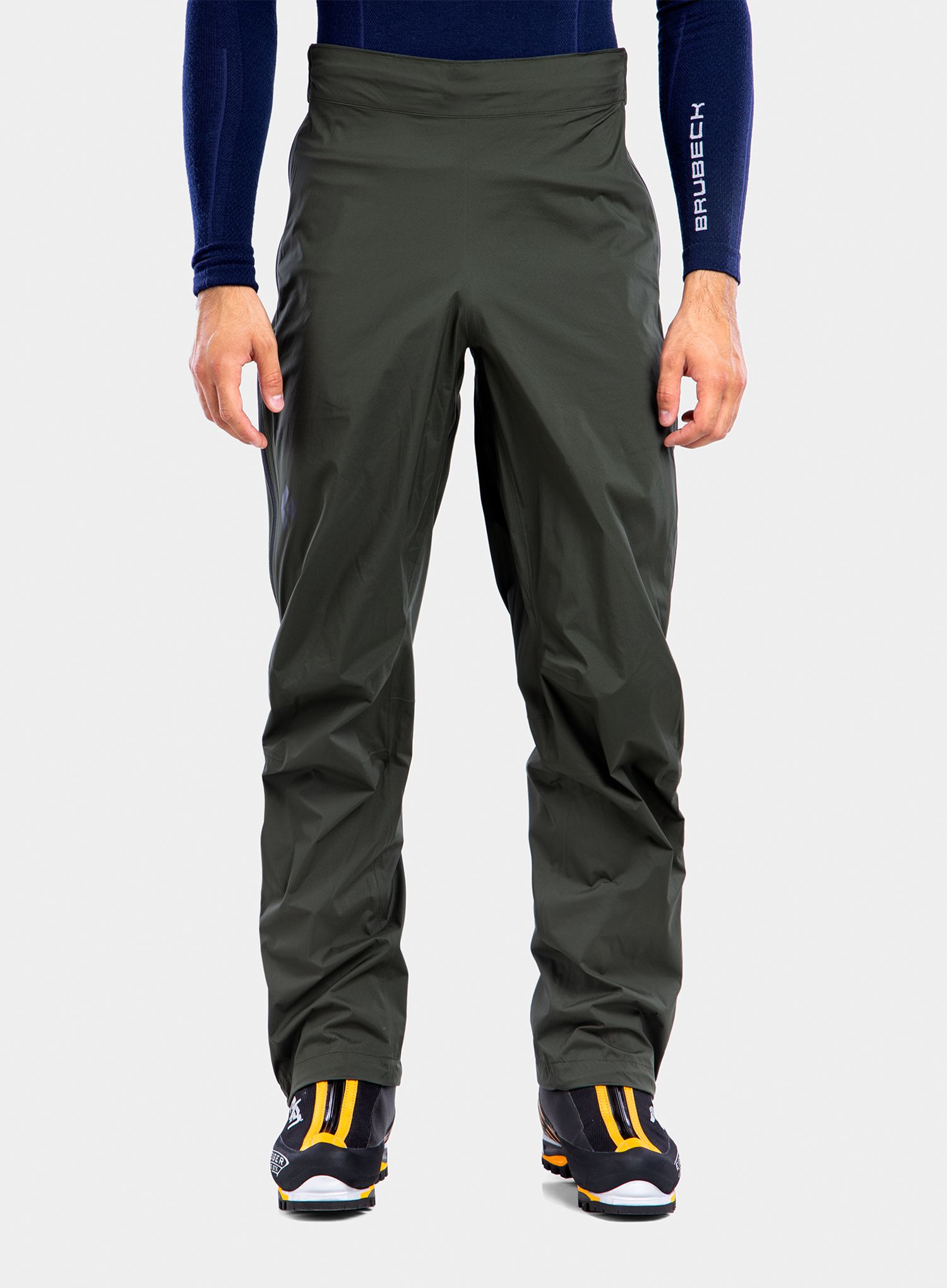 Kalhoty Black Diamond StormLine Stretch Full Zip Rain Pants - cypress