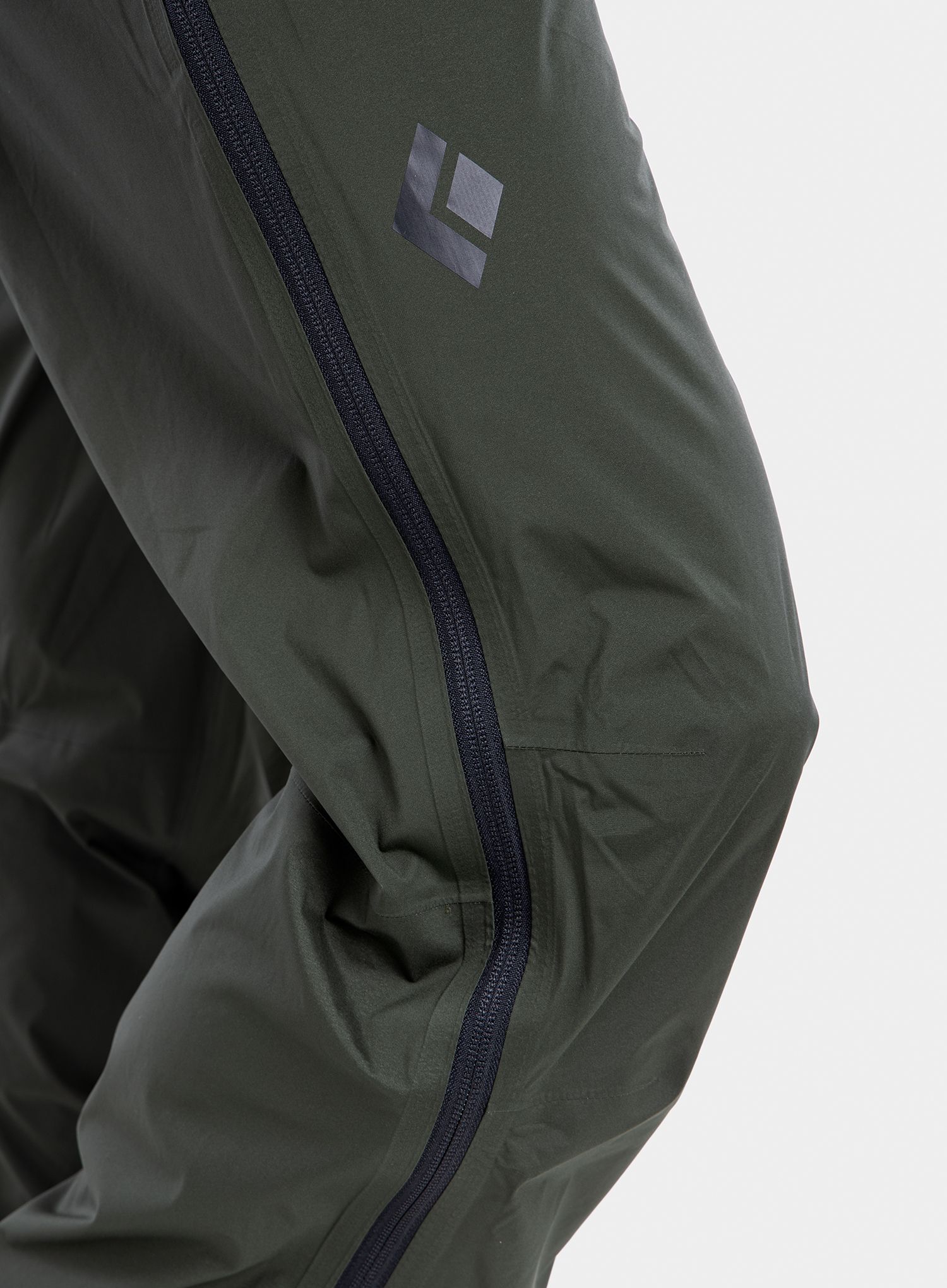 Kalhoty Black Diamond StormLine Stretch Full Zip Rain Pants - cypress