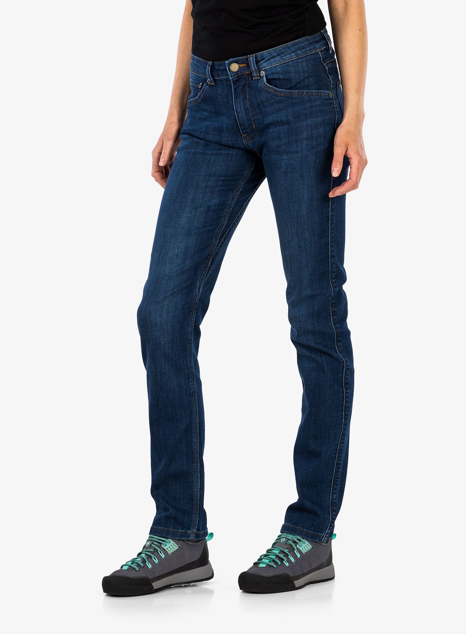 Dámské kalhoty DUER Performance Denim Slim Straight - aged stone