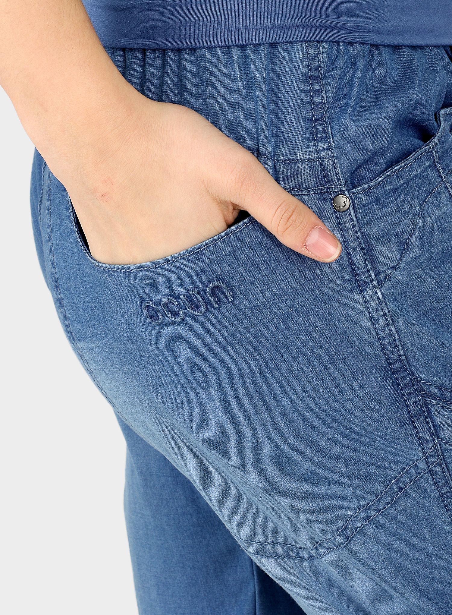 Dámské lezecké kalhoty Ocun Noya Jeans - middle blue