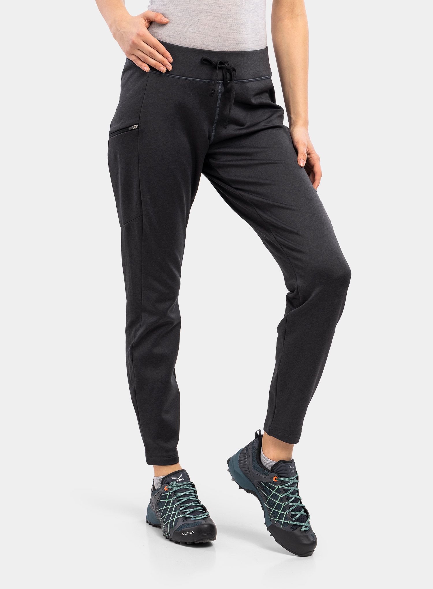 Dámské turistické kalhoty Patagonia R1 Daily Bottoms - black/x-dye