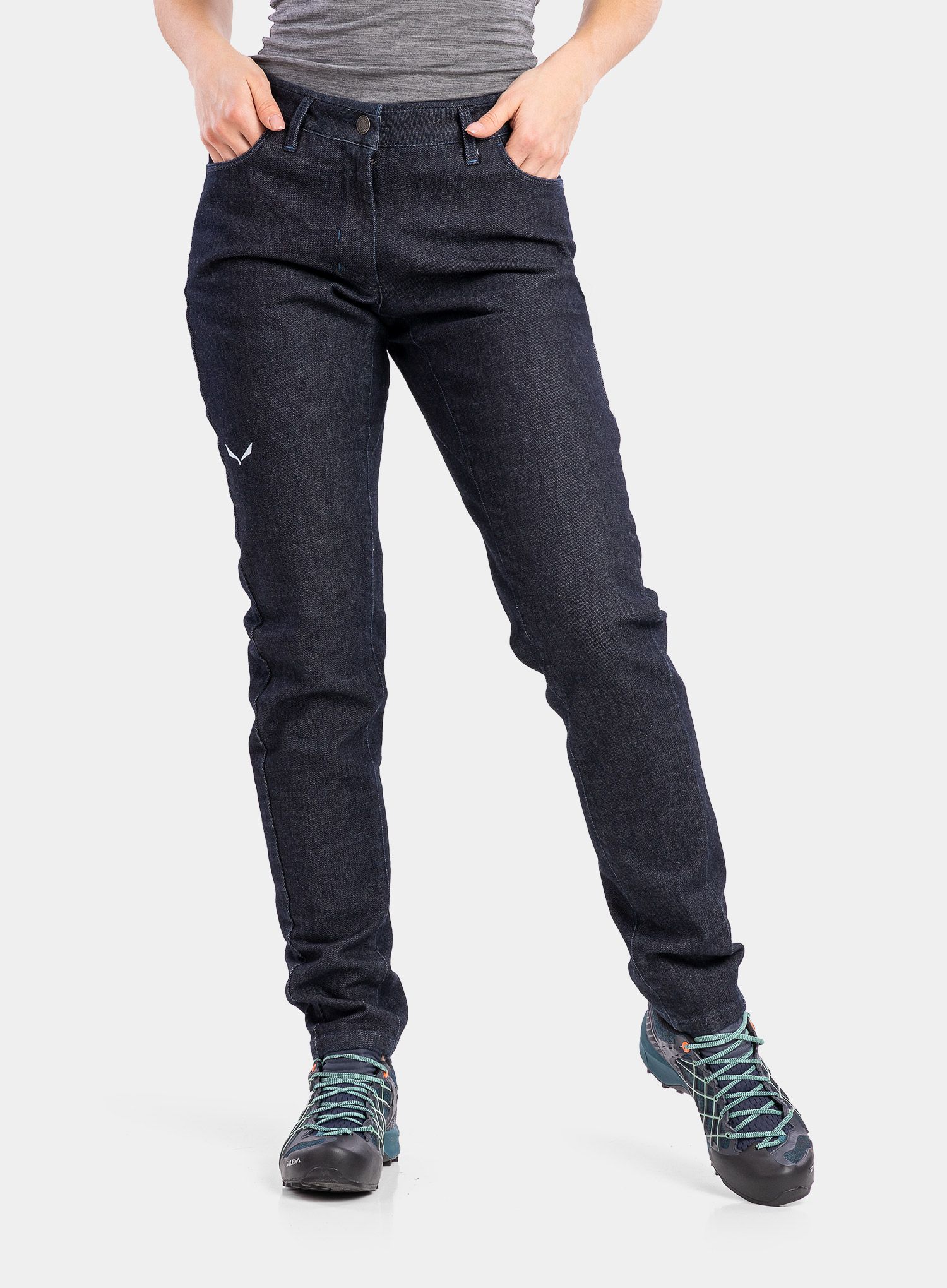 Dámské kalhoty Salewa Pez Alpine Wool Pant - blue jeans
