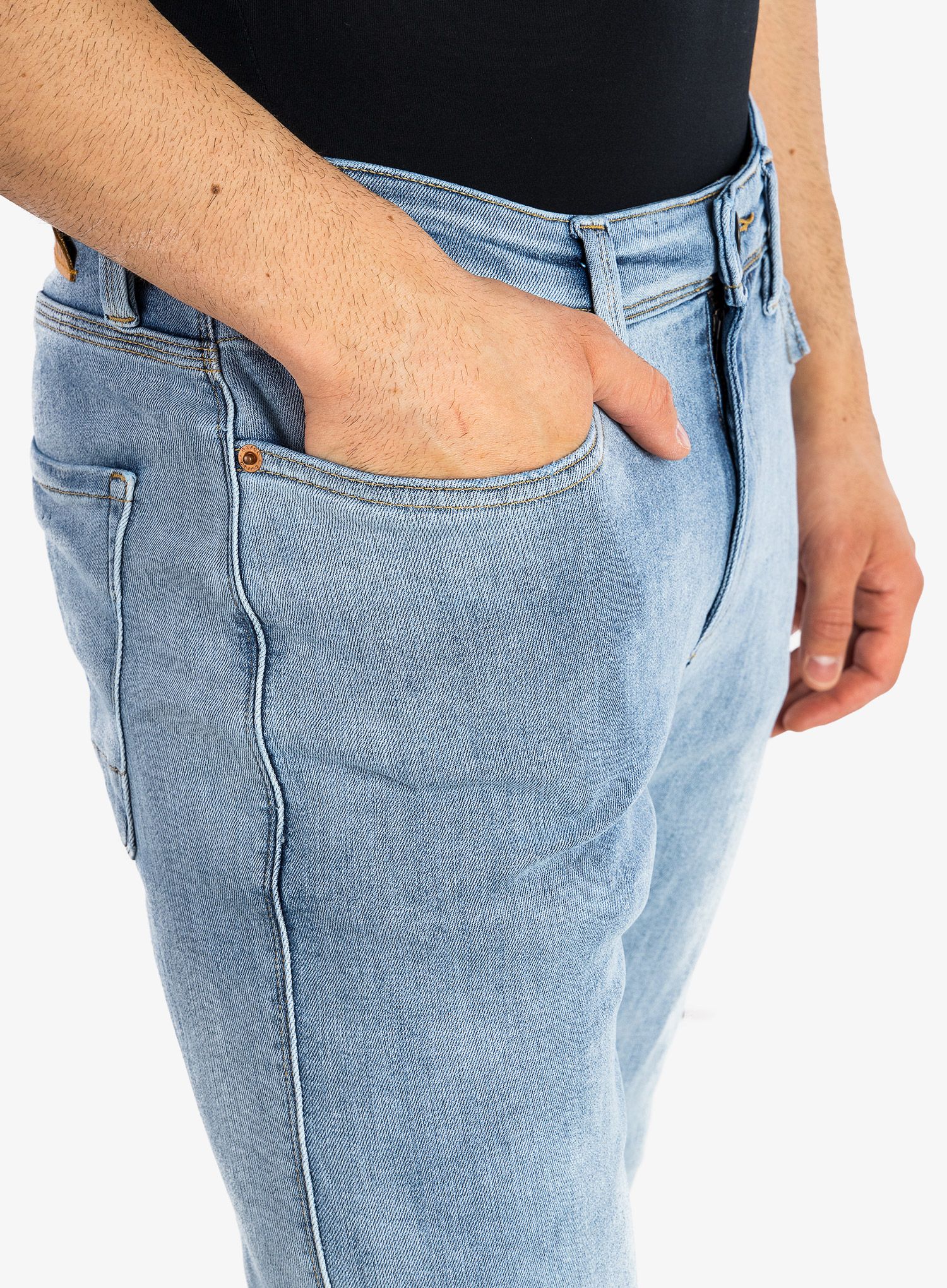 Kalhoty DUER Performance Denim Relaxed Taper - modern bleach