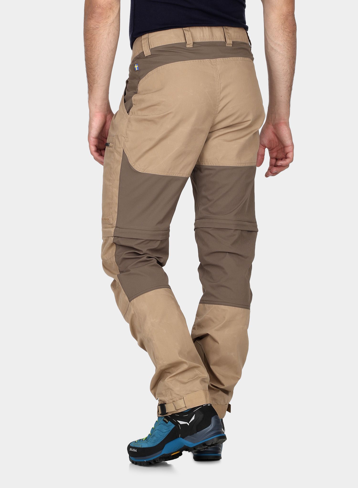 Kalhoty Fjallraven Abisko Lite Trekking Zip-Off - sand/tarmac