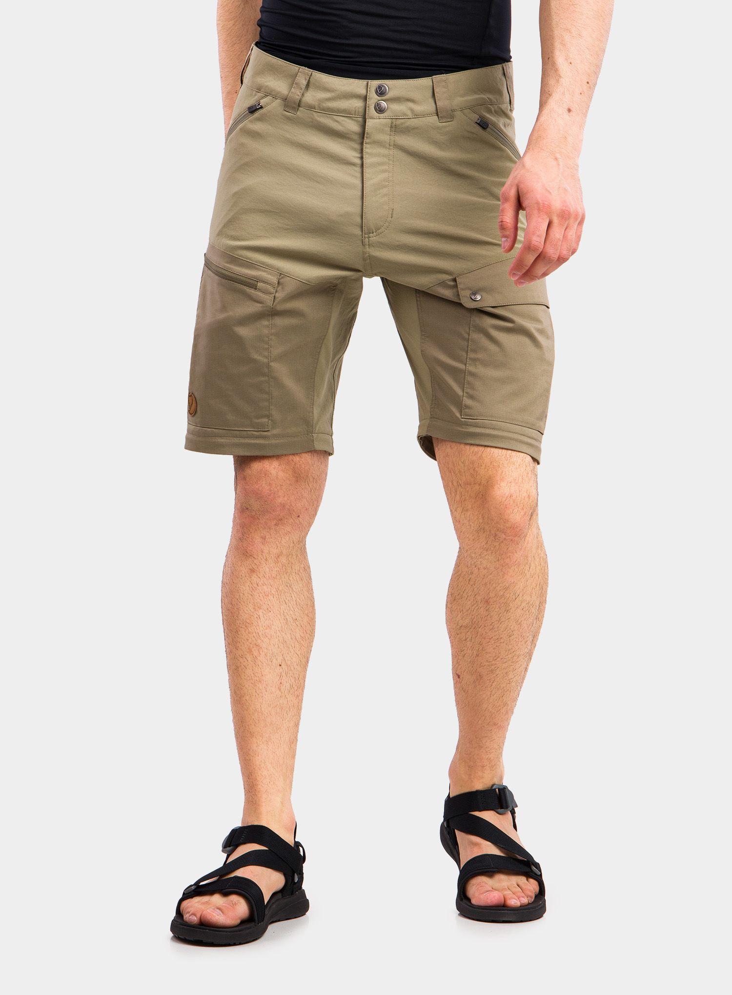 Kalhoty Fjallraven Abisko Midsummer Zip Off Trousers Long - savanna/light olive