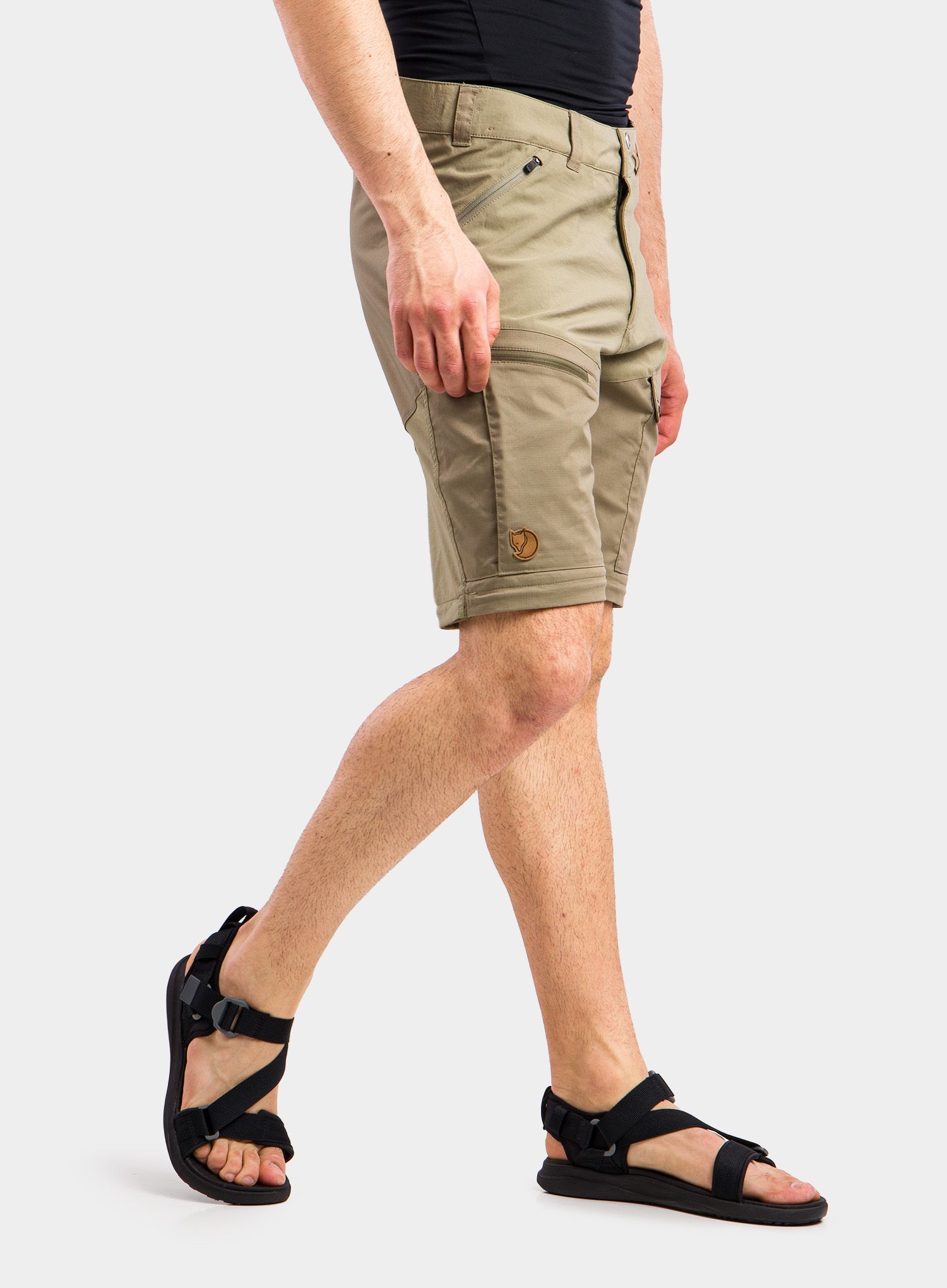 Kalhoty Fjallraven Abisko Midsummer Zip Off Trousers Long - savanna/light olive