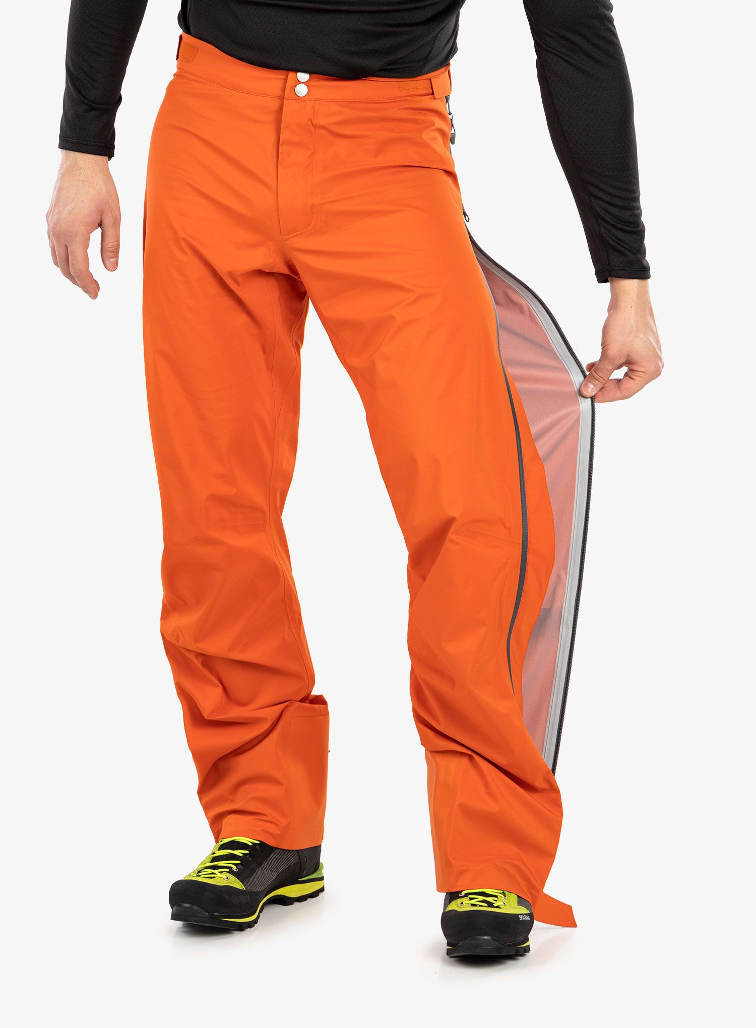 Kalhoty Fjallraven Bergtagen Lite Eco-Shell Trs - hokkaido orange