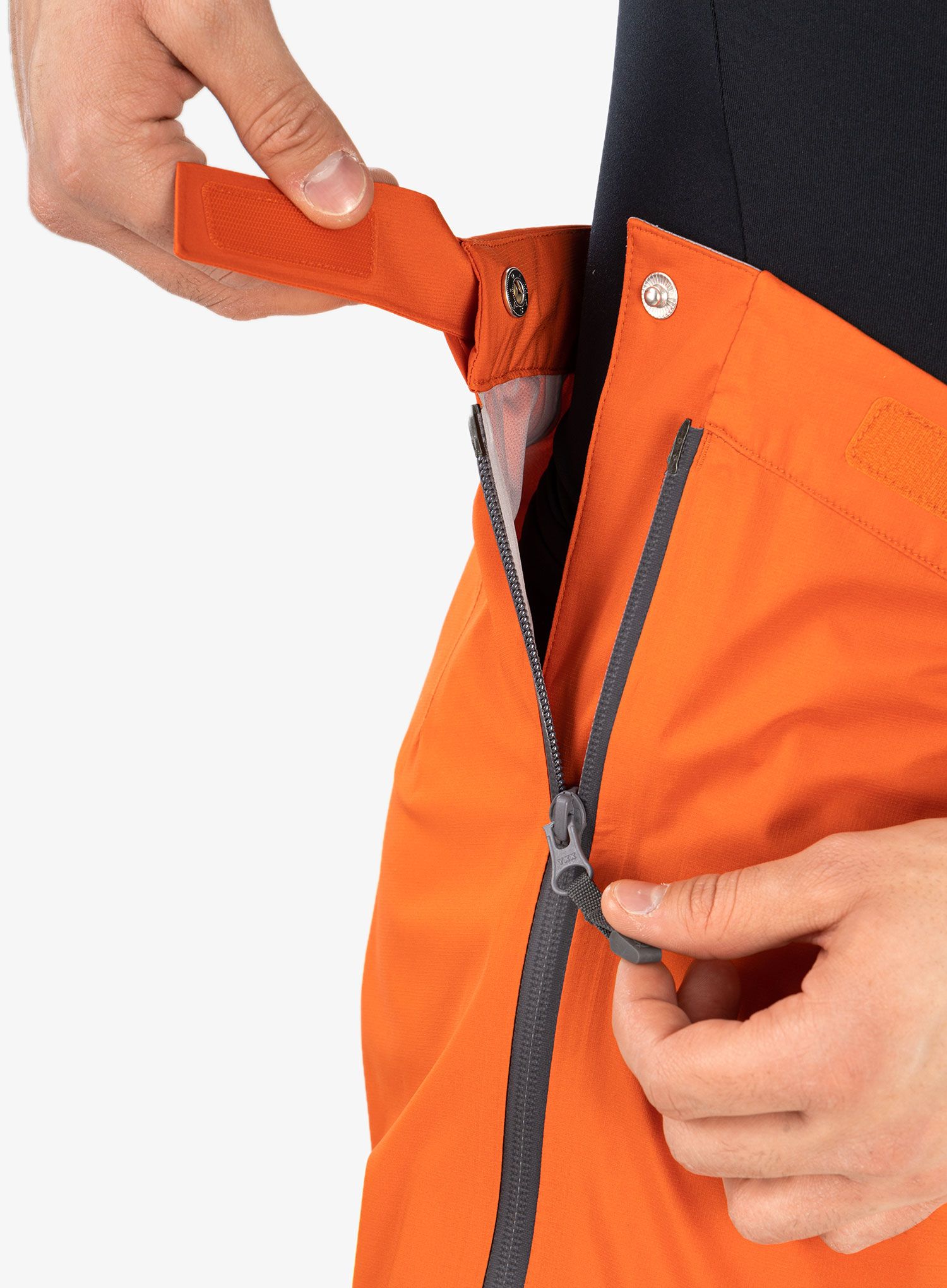 Kalhoty Fjallraven Bergtagen Lite Eco-Shell Trs - hokkaido orange