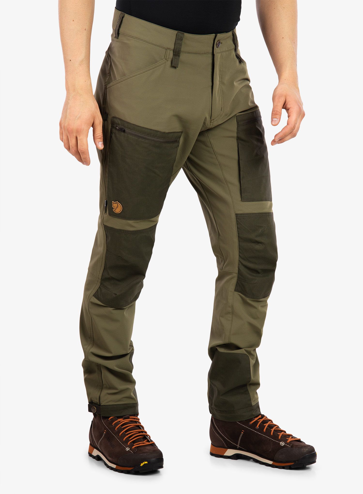 Kalhoty Fjallraven Keb Agile Trousers - laurel green/deep forest
