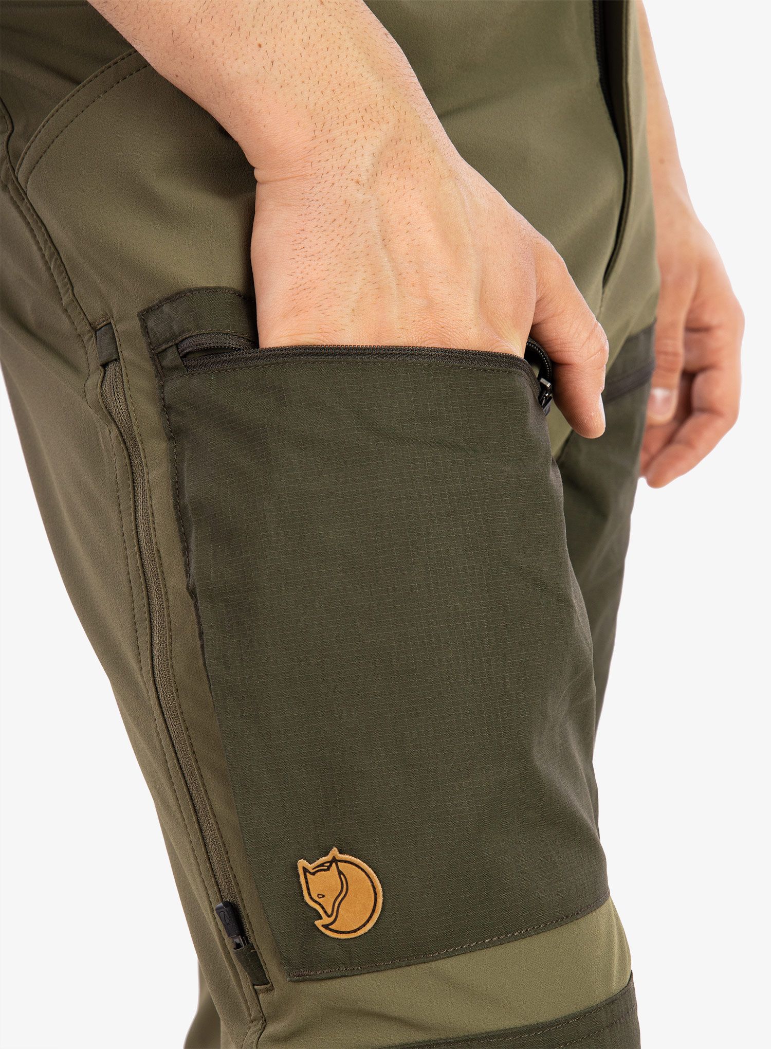 Kalhoty Fjallraven Keb Agile Trousers - laurel green/deep forest