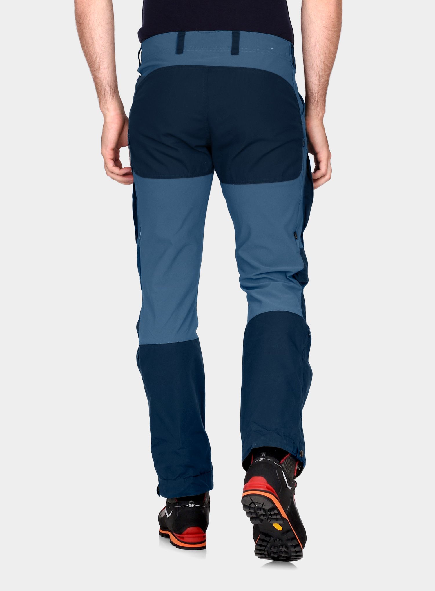 Kalhoty Fjallraven Keb Trousers Long - dk.navy/uncle blue
