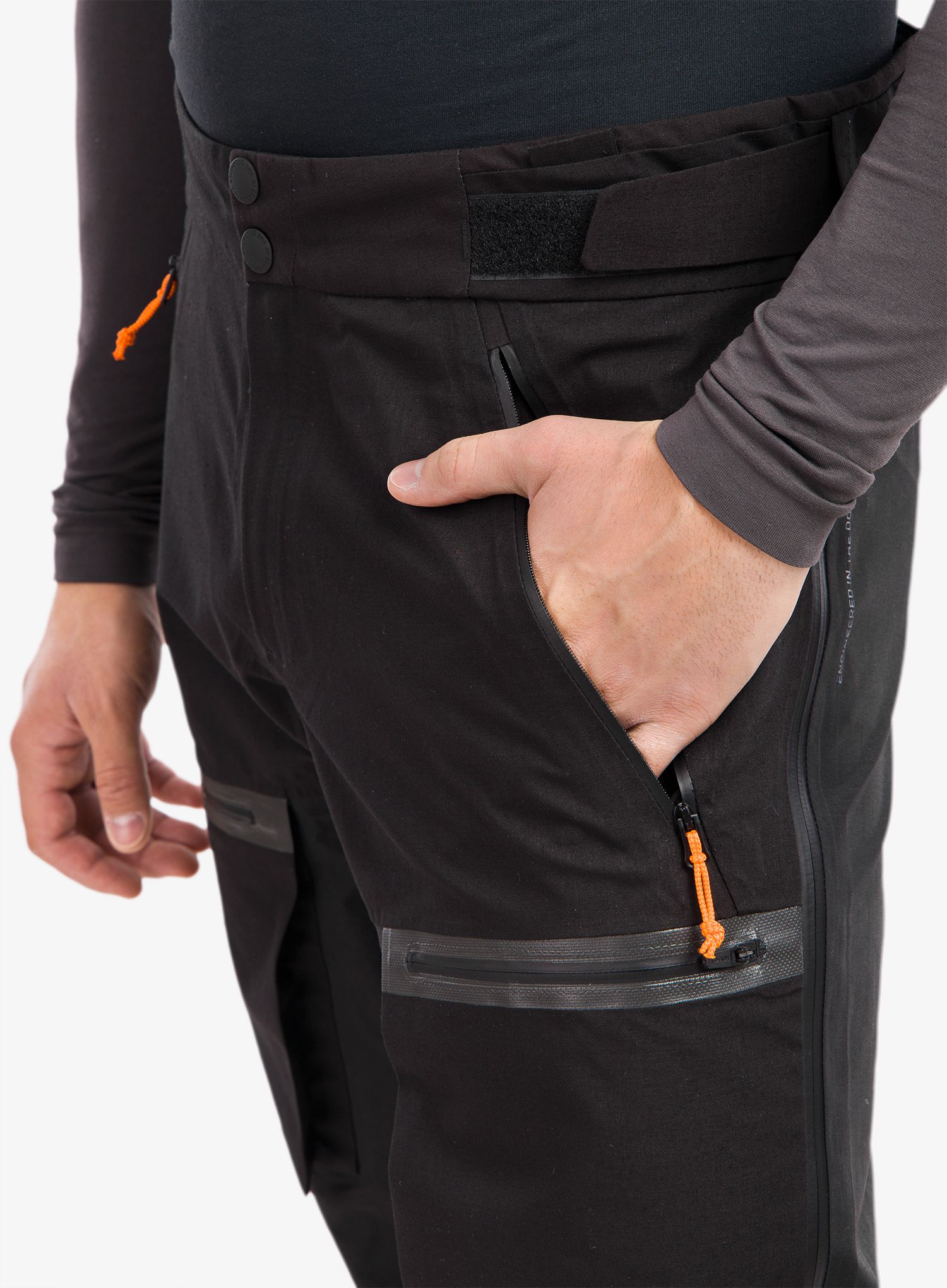 Skialpové kalhoty Salewa Sella 3L PTX Responsive Pant - black