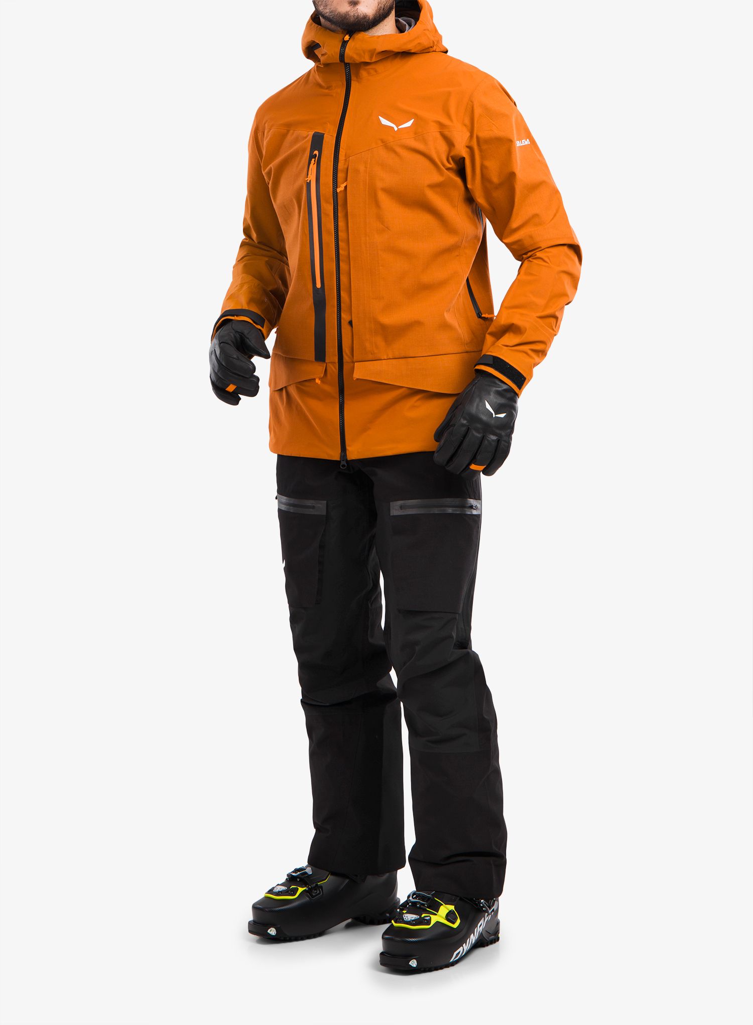 Skialpové kalhoty Salewa Sella 3L PTX Responsive Pant - black