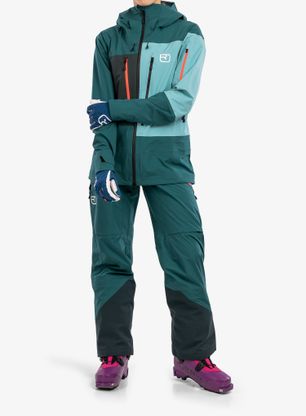 Dámské membránové kalhoty Ortovox 3l Deep Shell Pants - pacific green