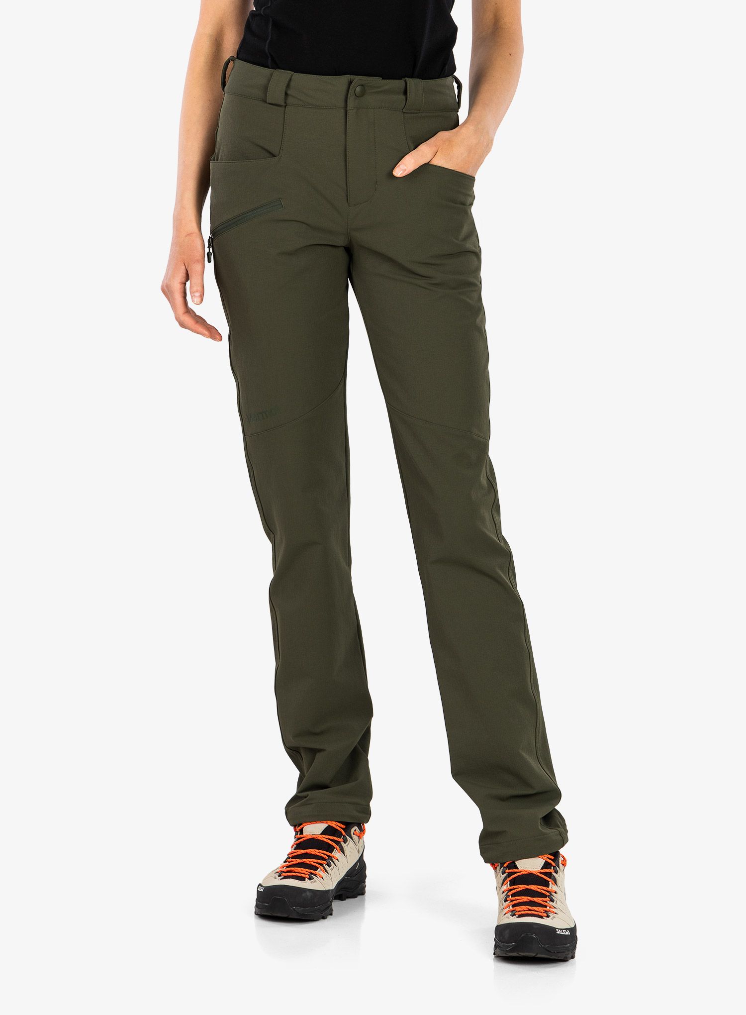 Dámské softshellové kalhoty Marmot Scree Pant - nori