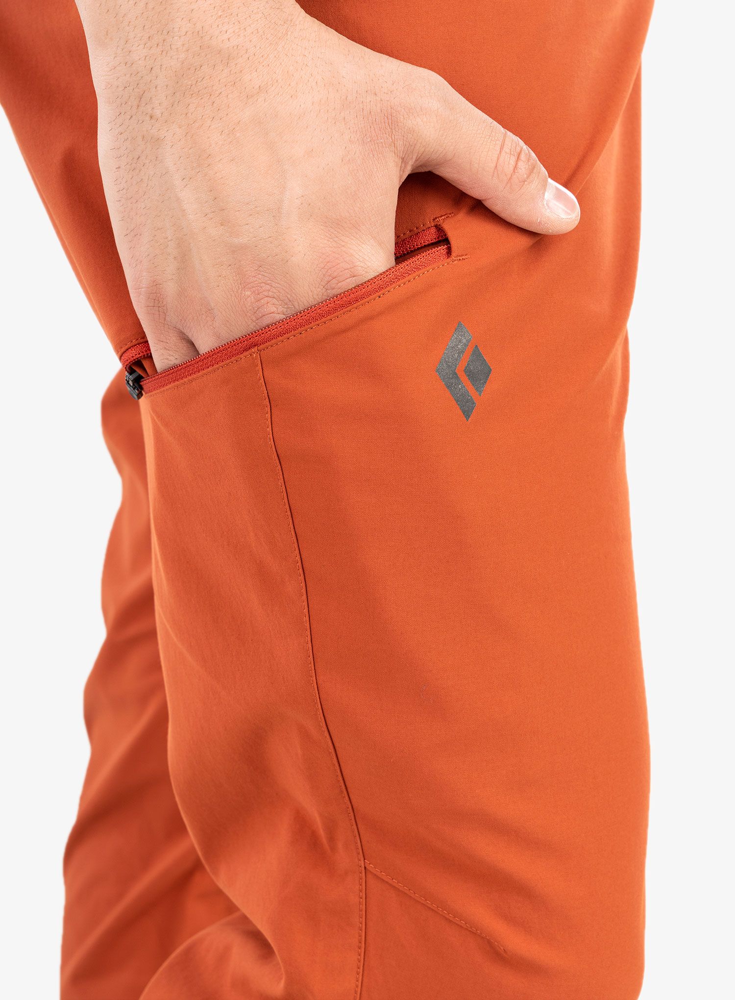Trekové kalhoty Black Diamond Technician Alpine Pants - red rock