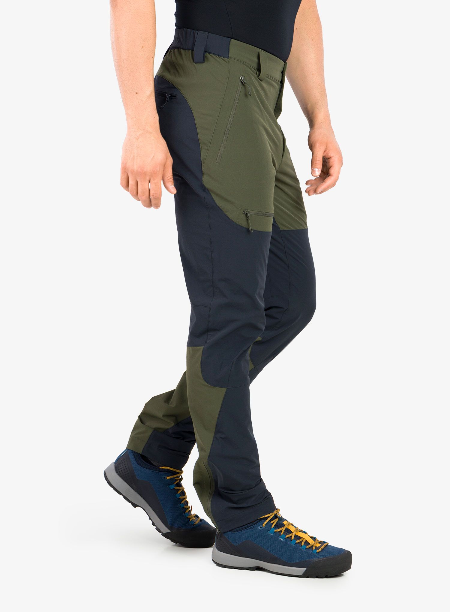 Trekingové kalhoty Rab Torque Mountain Pants - army/beluga