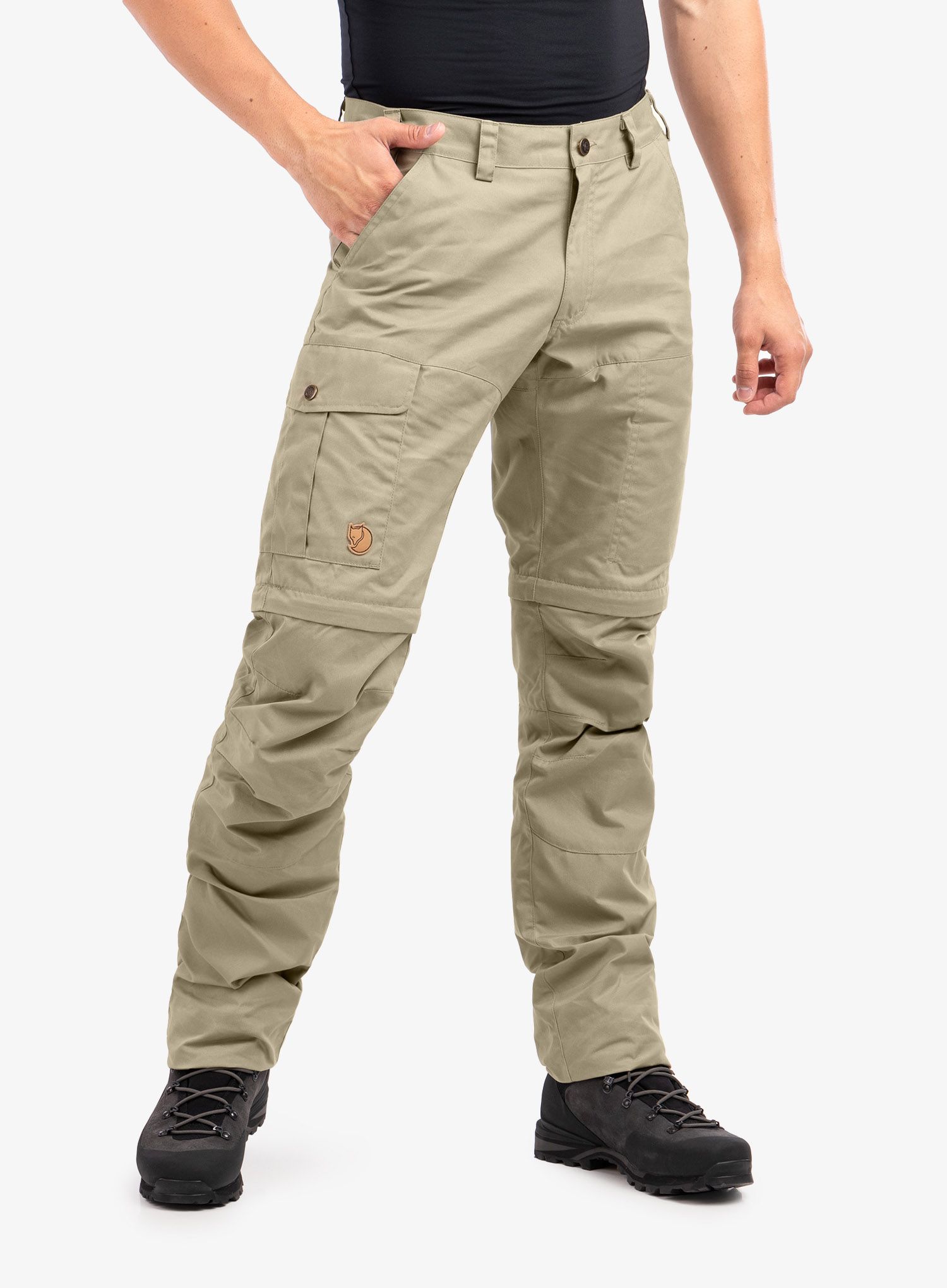 Turistické kalhoty Fjallraven Karl Pro Zip-off Trousers - savanna