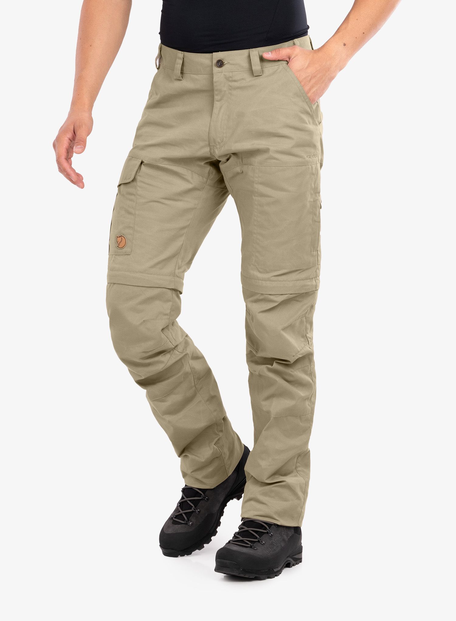Turistické kalhoty Fjallraven Karl Pro Zip-off Trousers - savanna