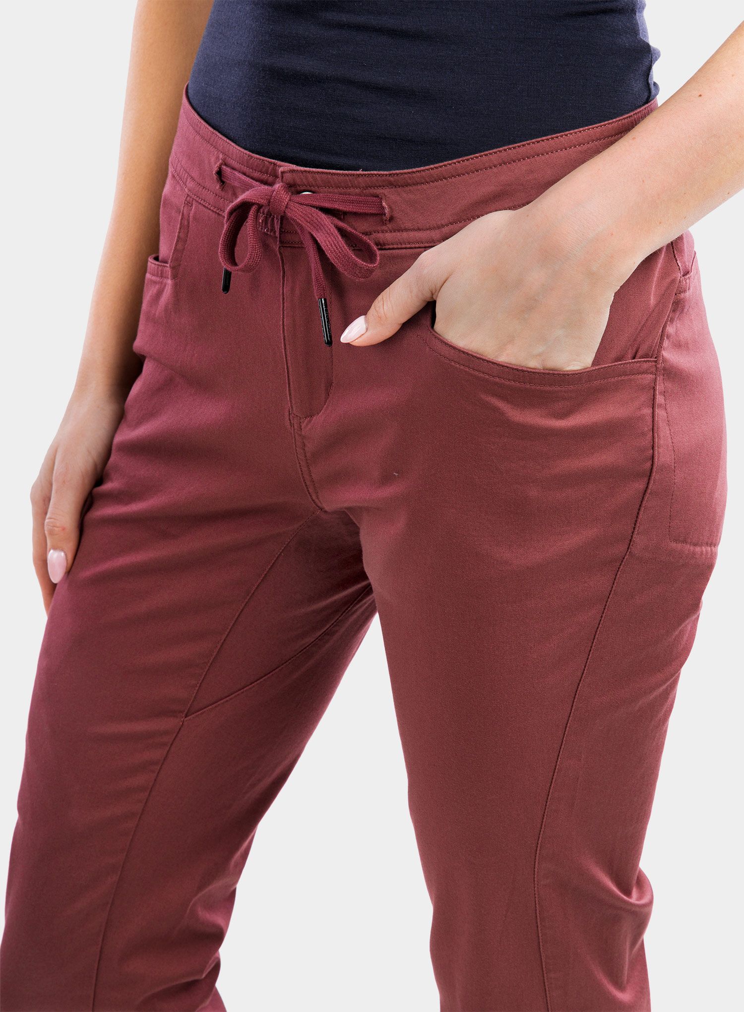 Lezecké kalhoty dámské Black Diamond Credo Pants - cherry wood