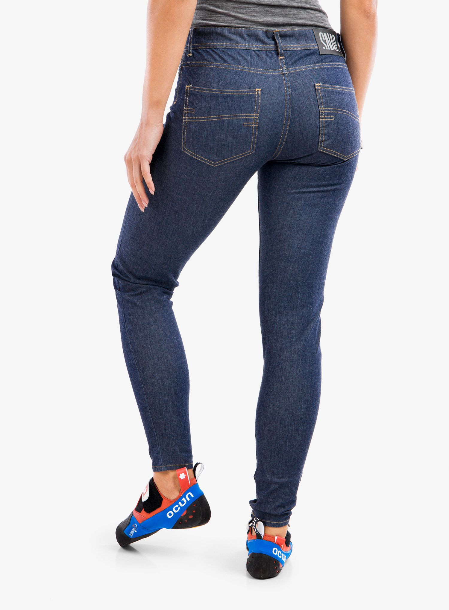 Dámské lezecké kalhoty SNAP Skinny Jean Pants - blue denim