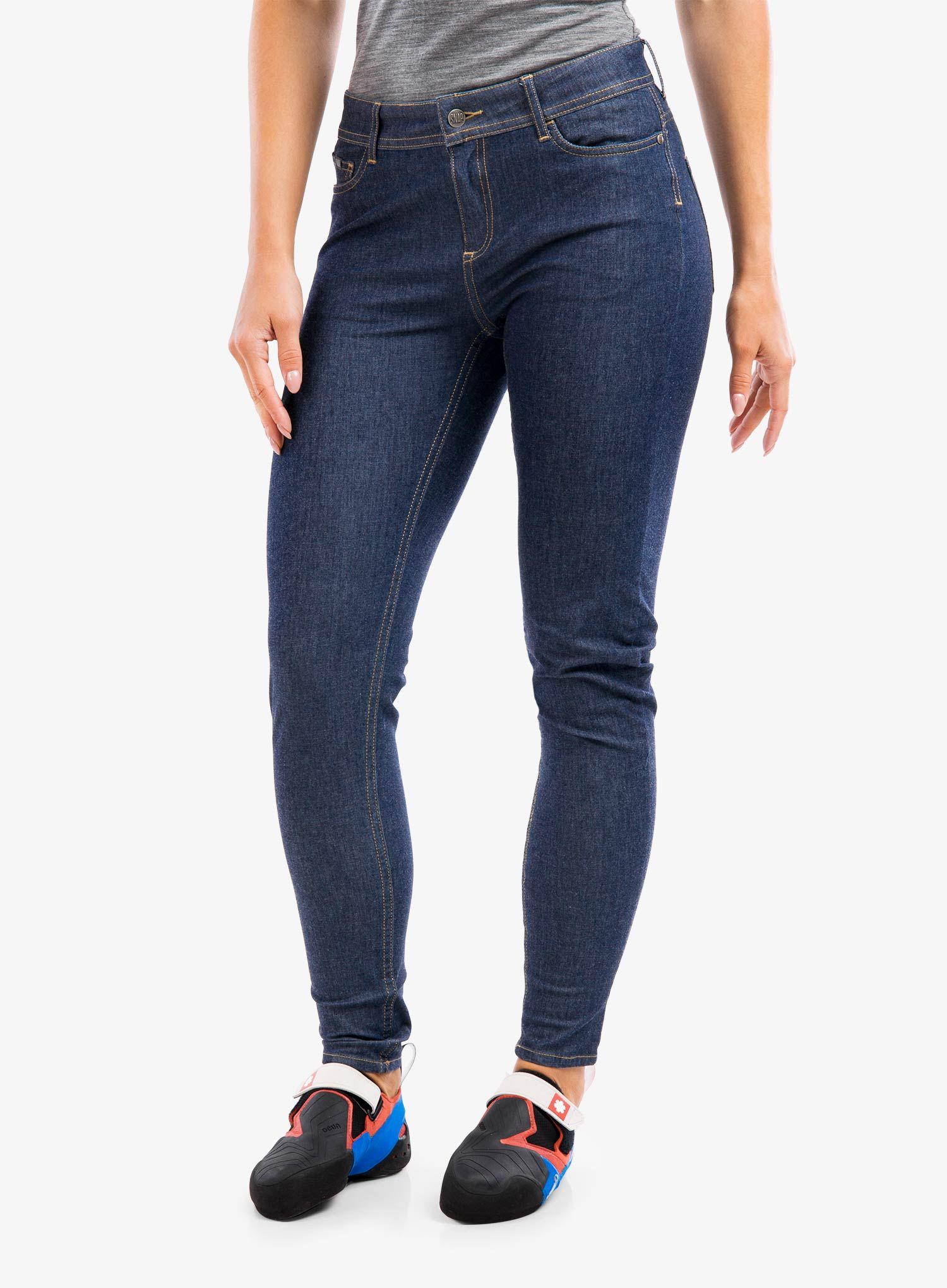 Dámské lezecké kalhoty SNAP Skinny Jean Pants - blue denim
