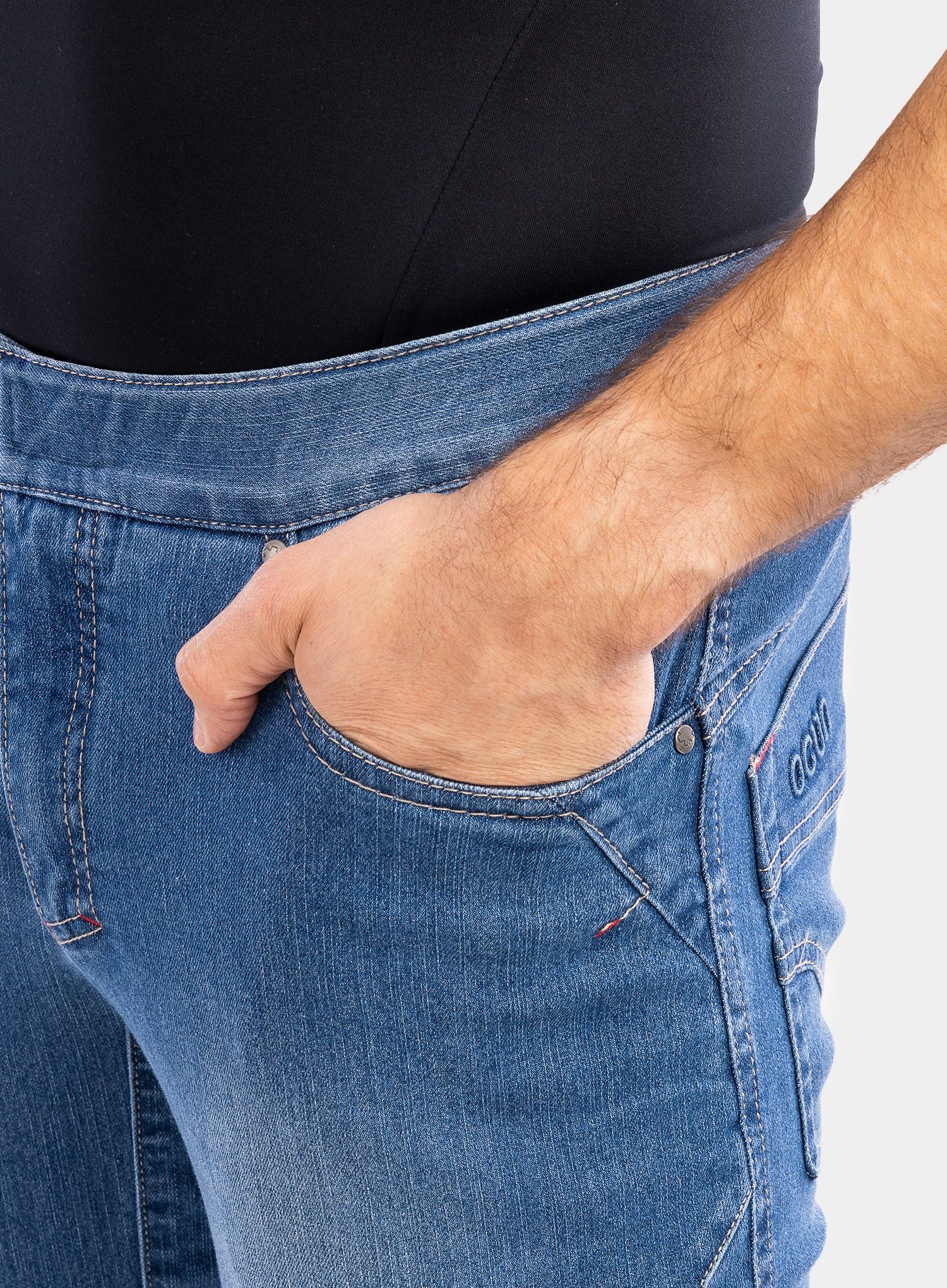 Lezecké kalhoty Ocun Hurrikan Jeans - middle blue