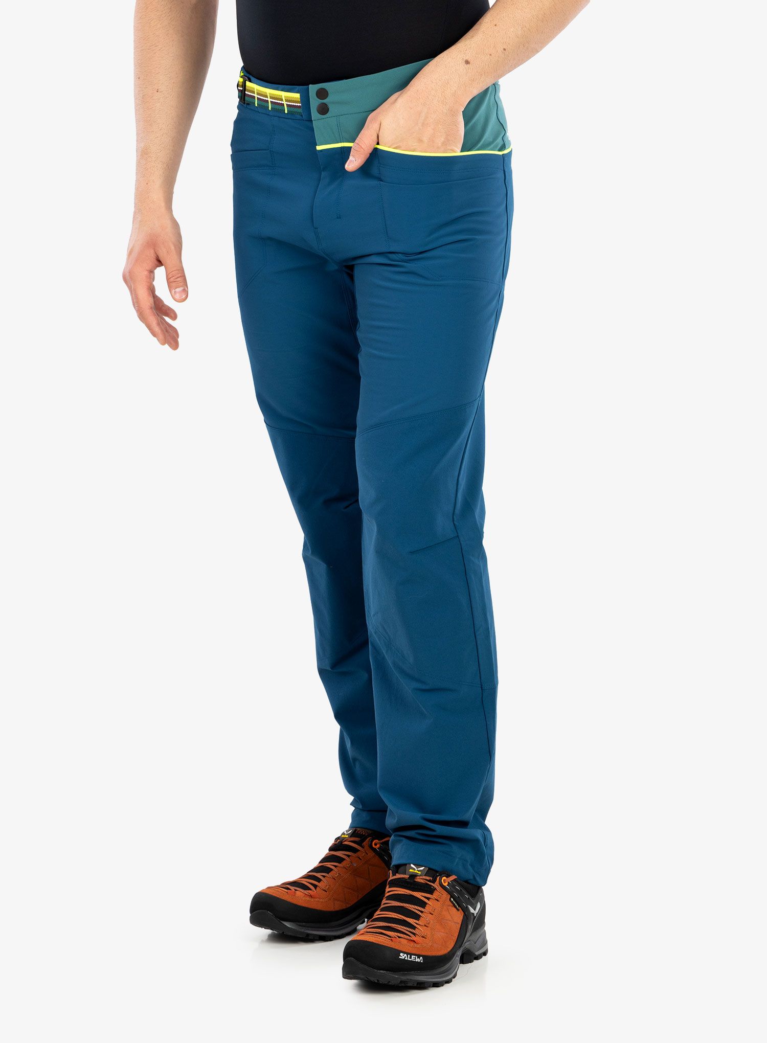 Lezecké kalhoty Ortovox Pala Pants - petrol blue