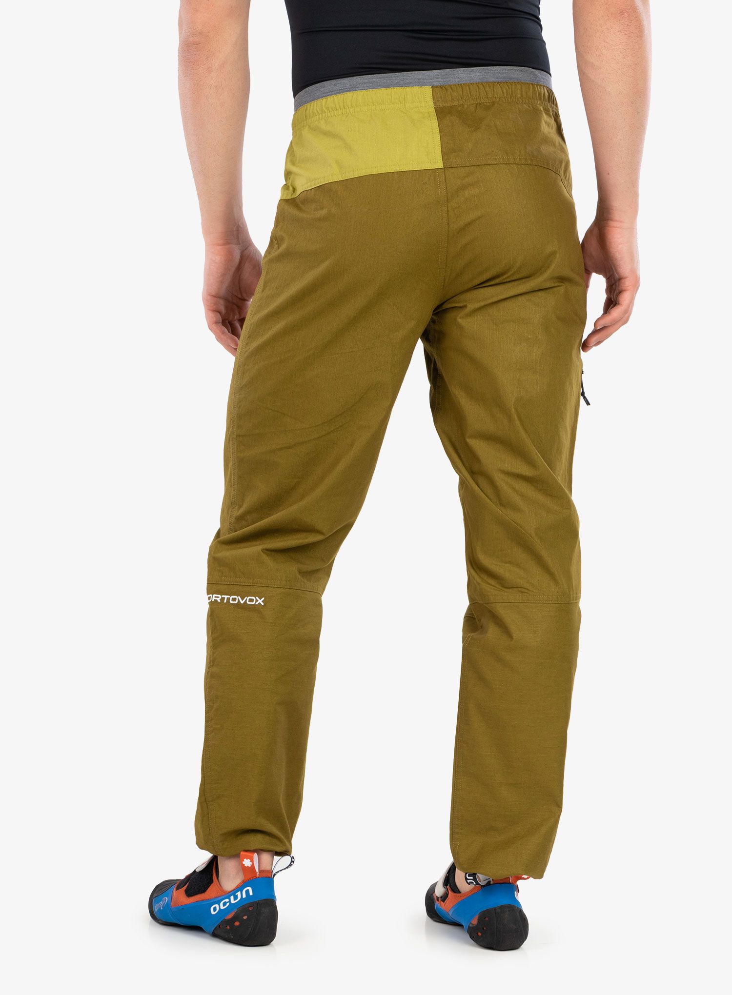 Lezecké kalhoty Ortovox Valbon Pants - green moss