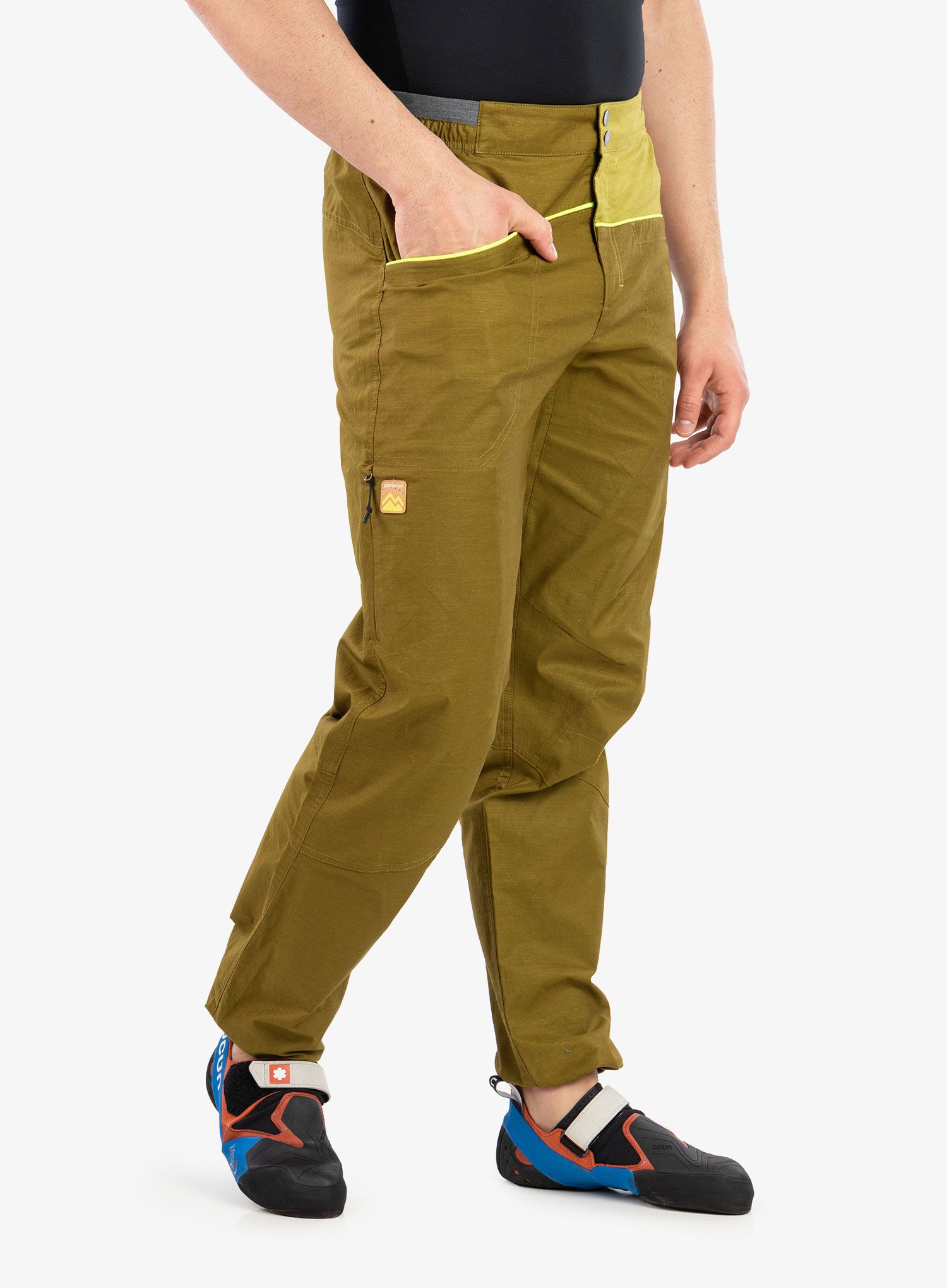 Lezecké kalhoty Ortovox Valbon Pants - green moss