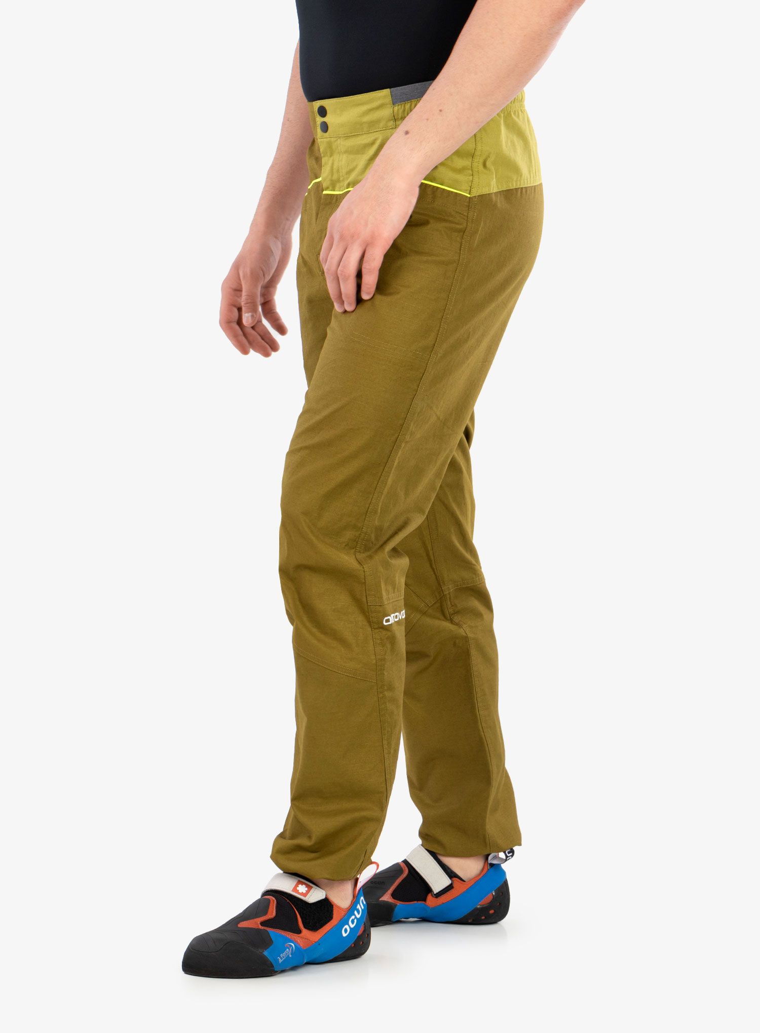 Lezecké kalhoty Ortovox Valbon Pants - green moss