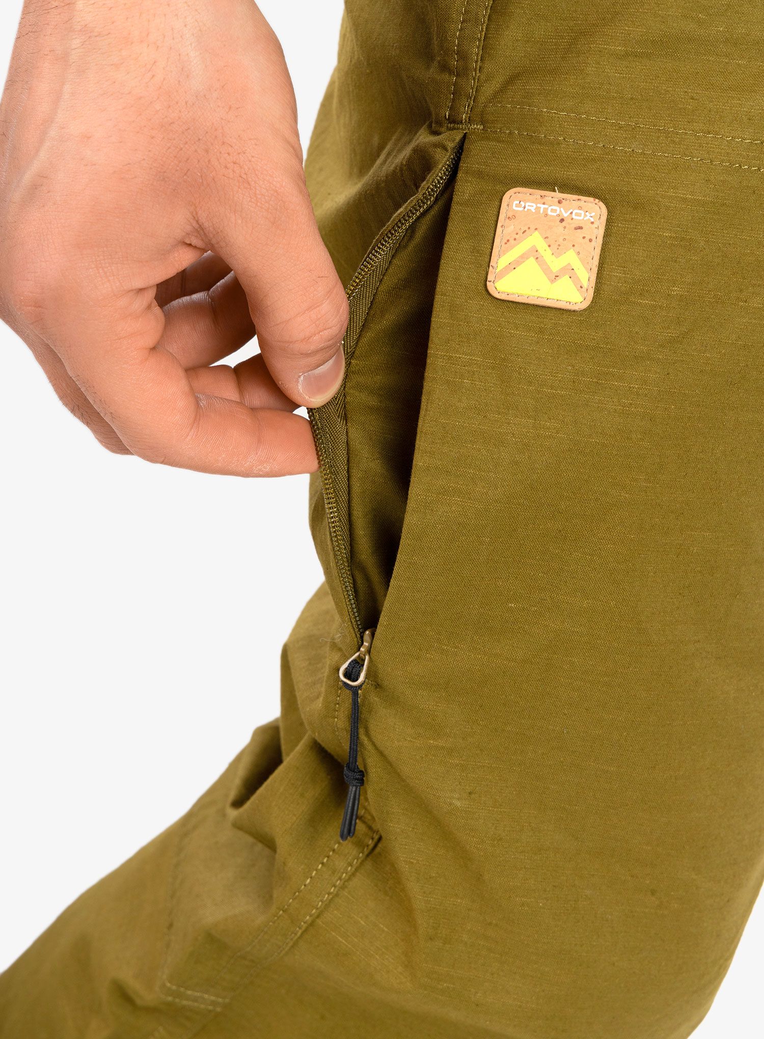 Lezecké kalhoty Ortovox Valbon Pants - green moss