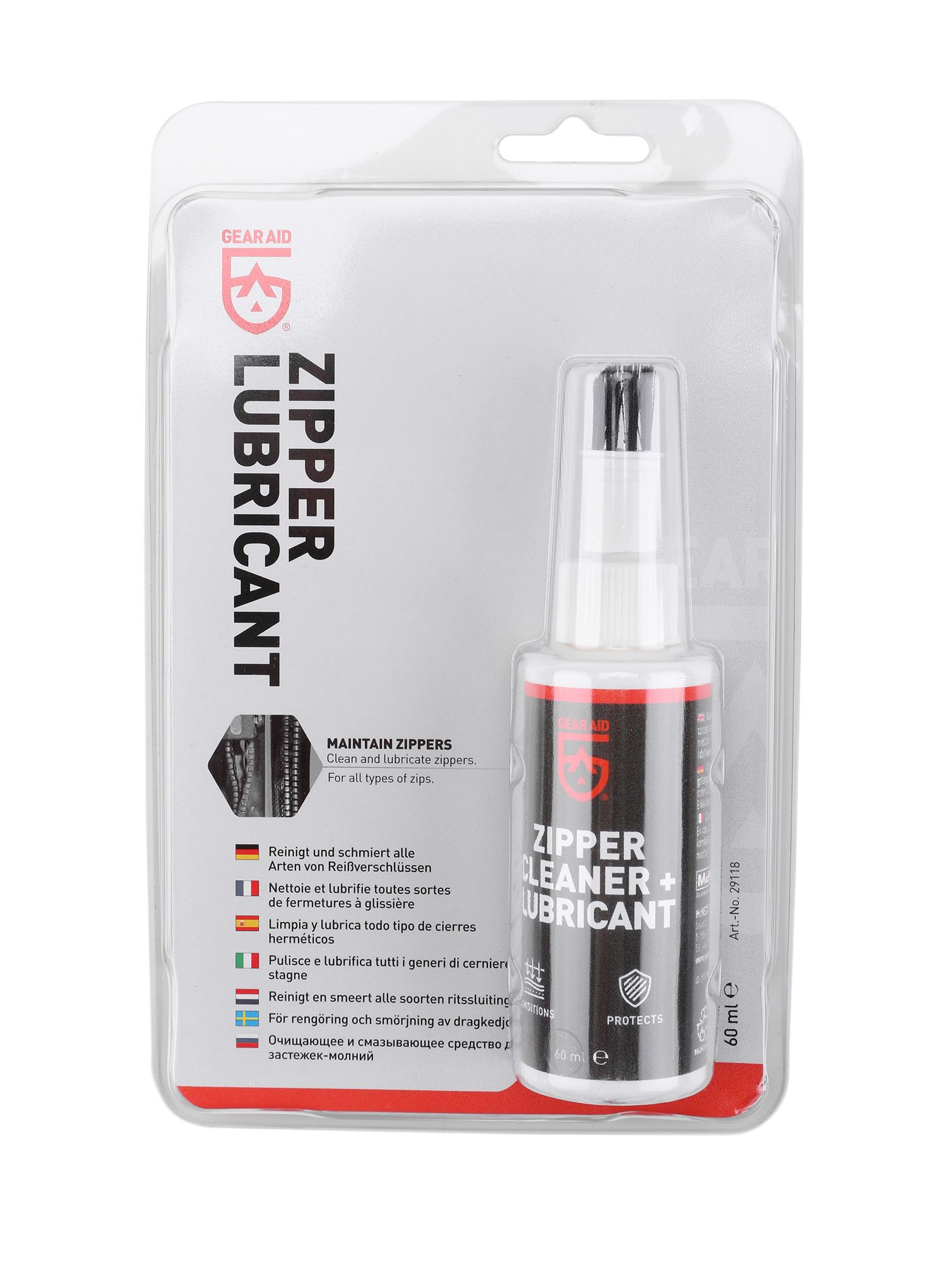 Gear Aid Zipper Cleaner Lubricant 60ml