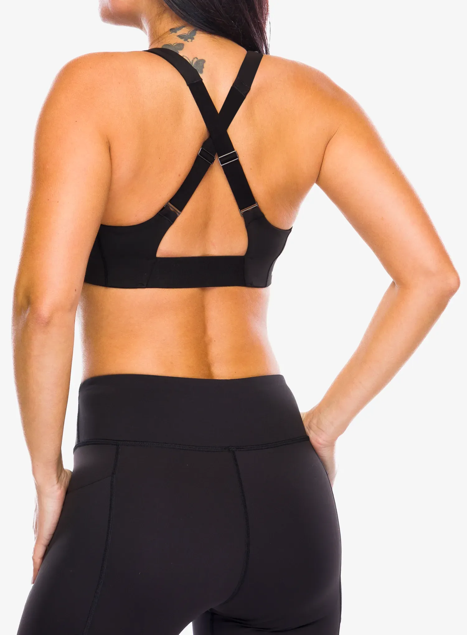 Sportovní podprsenka Patagonia Shadowlite Mid Impact Adjustable Bra - black