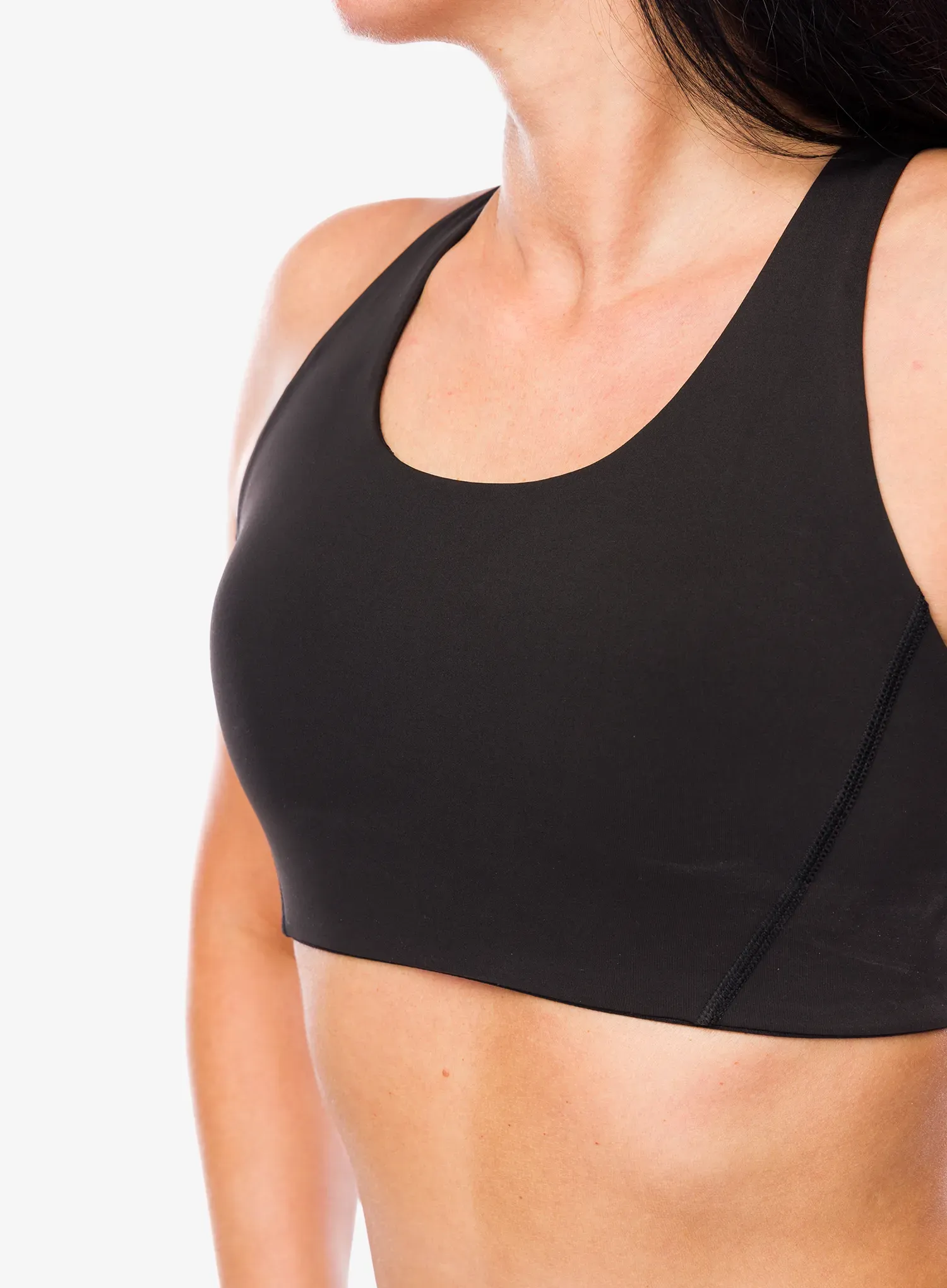 Sportovní podprsenka Patagonia Shadowlite Mid Impact Adjustable Bra - black
