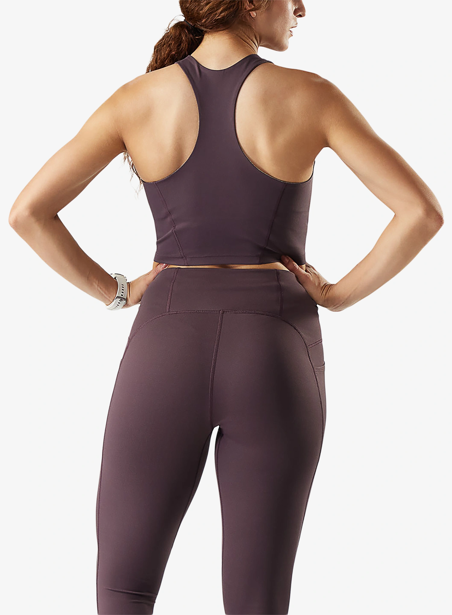 Sportovní podprsenka Smartwool Active Crop Bra - mink
