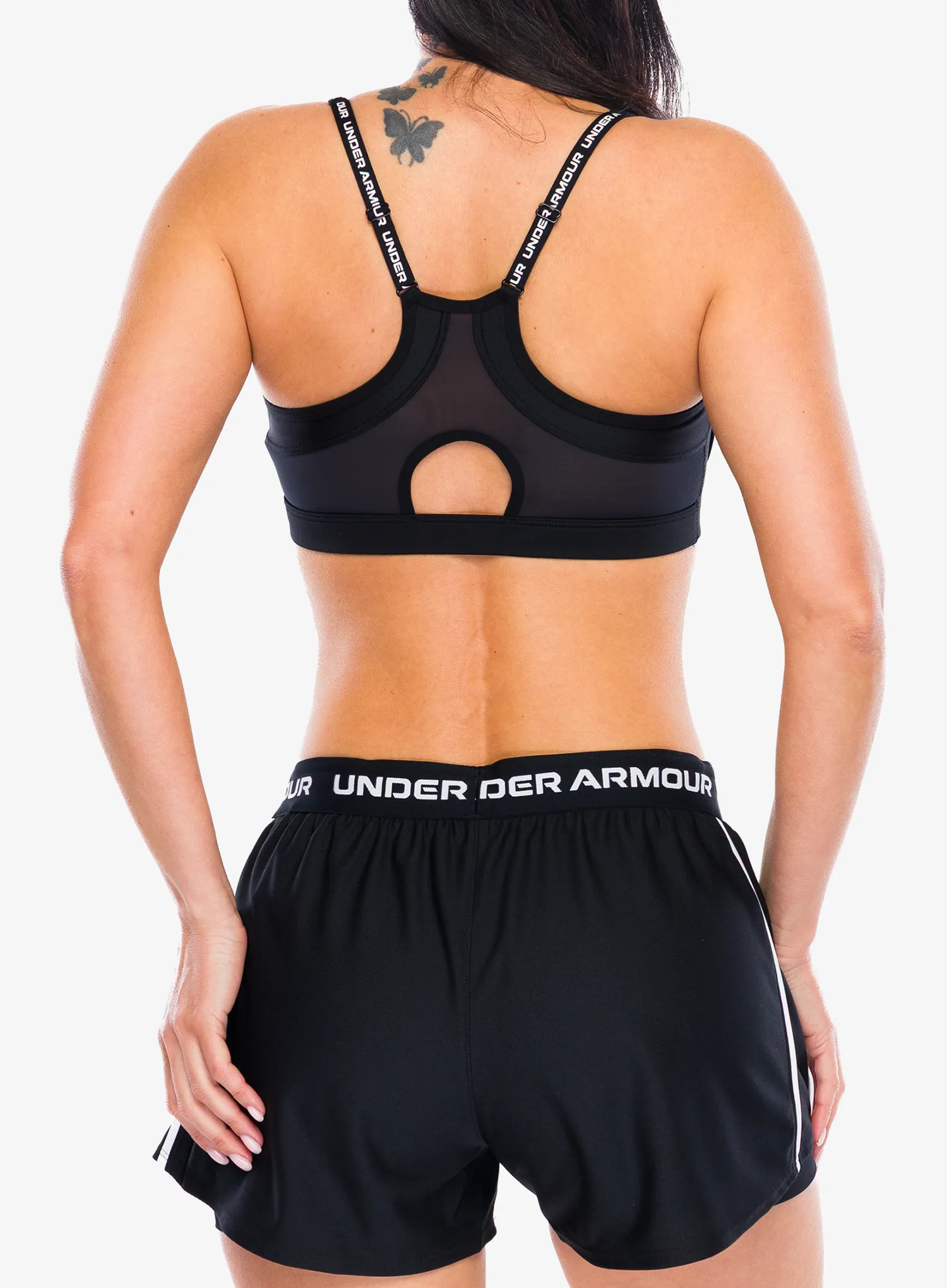 Sportovní podprsenka Under Armour Infinity 2.0 Low Sports Bra D-DD - white/black