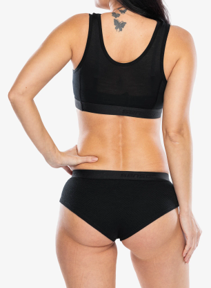 Termoaktivní podprsenka Sensor Merino Active Bra - black
