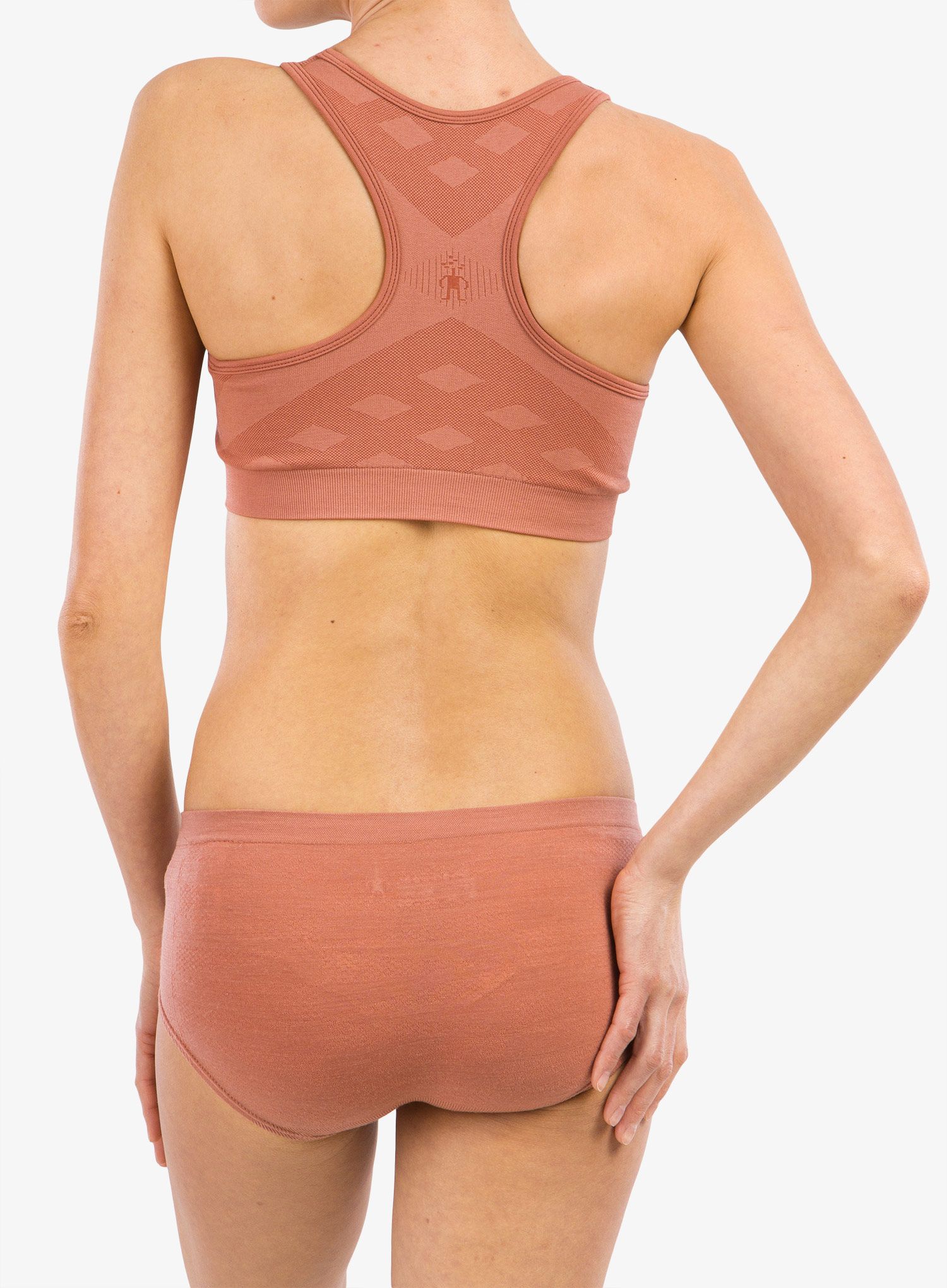 Podprsenka Smartwool Women Seamless Racerback Bra - light mahogany