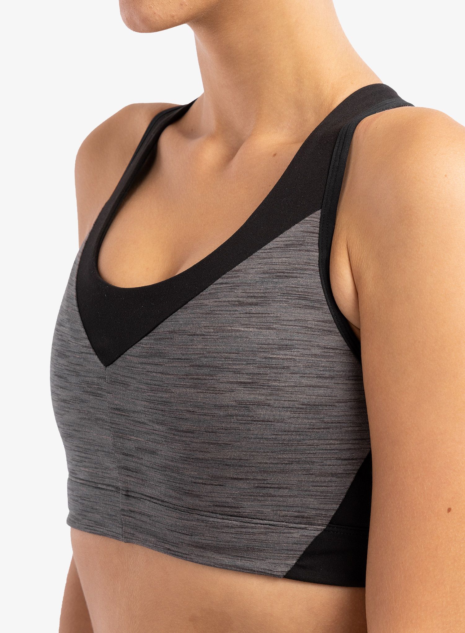 Sportovní podprsenka Patagonia Wild Trails Sports Bra - dye/narwhal grey