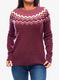 Dámský svetr Fjallraven Ovik Knit Sweater - dark garnet